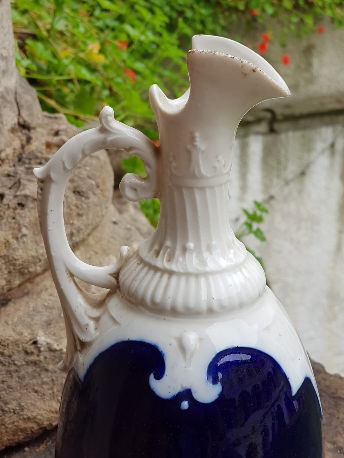 Antique Glazed Porcelain Jug, The Royal Dux, Czechoslovakia 1920s