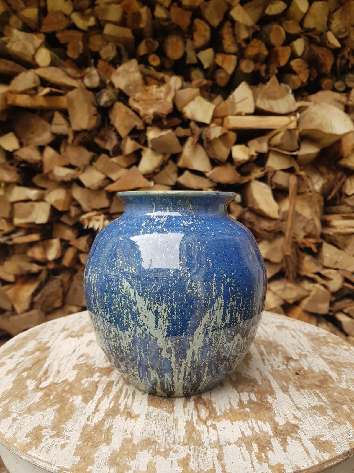 Ceramic vase by Ellen van Bengdom, Holland, 20th Century