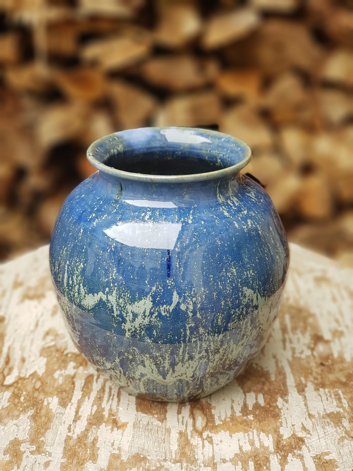 Ceramic vase by Ellen van Bengdom, Holland, 20th Century