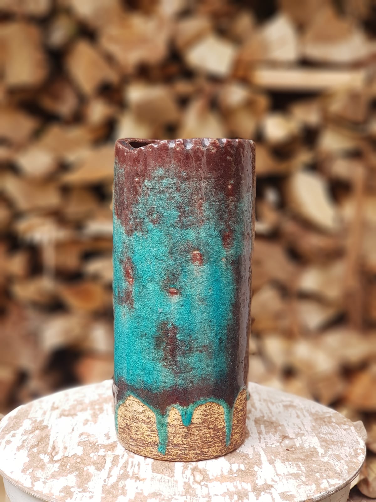 Earthenware Vase by Pieter Groeneveldt, 1950s Holland