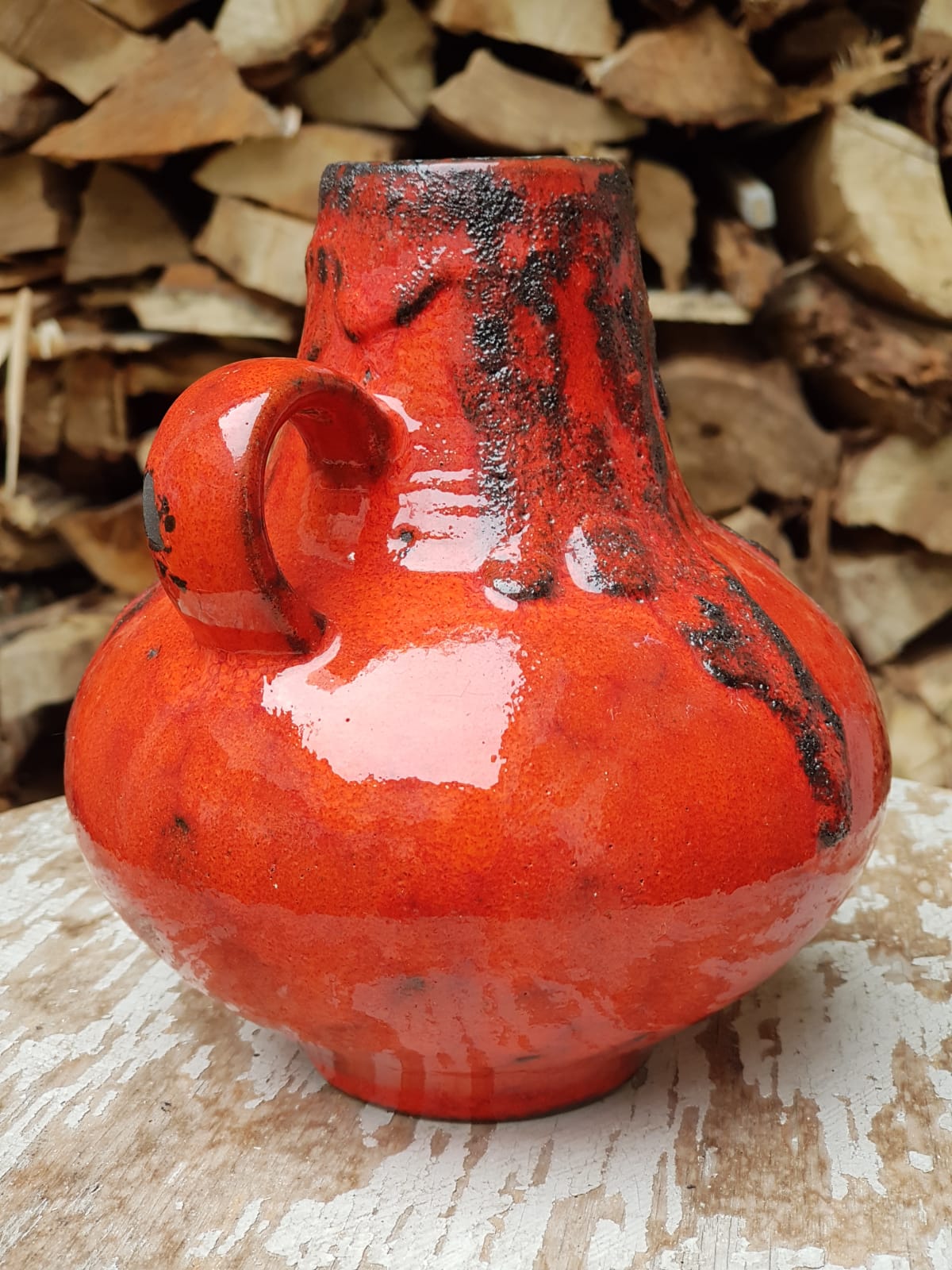 "Fat Lava" vase/jug by Roth Keramik, West Germany 1970s