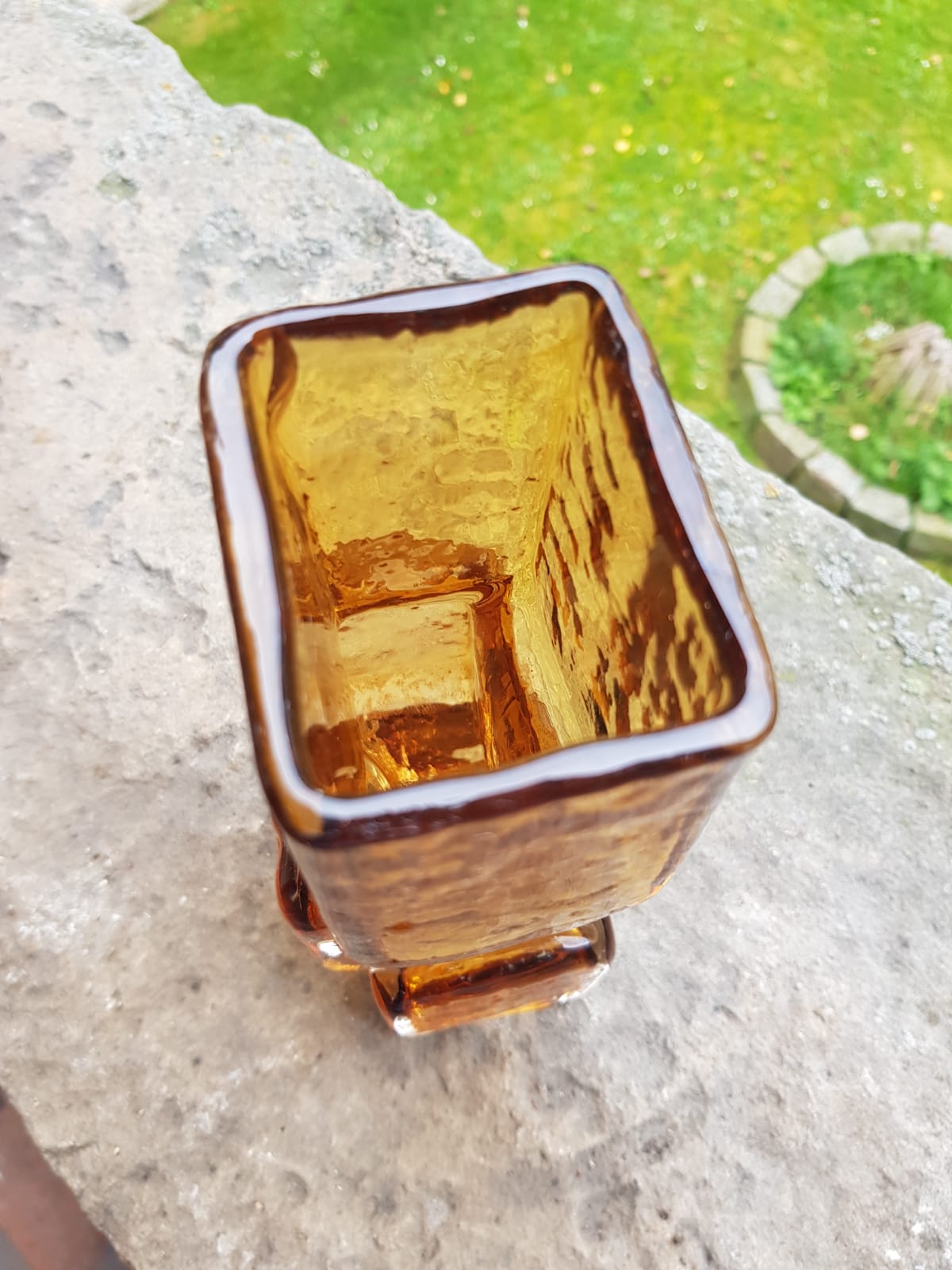 "Drunken Bricklayer" by Geoffrey Baxter, Whitefriars Glass 1960s