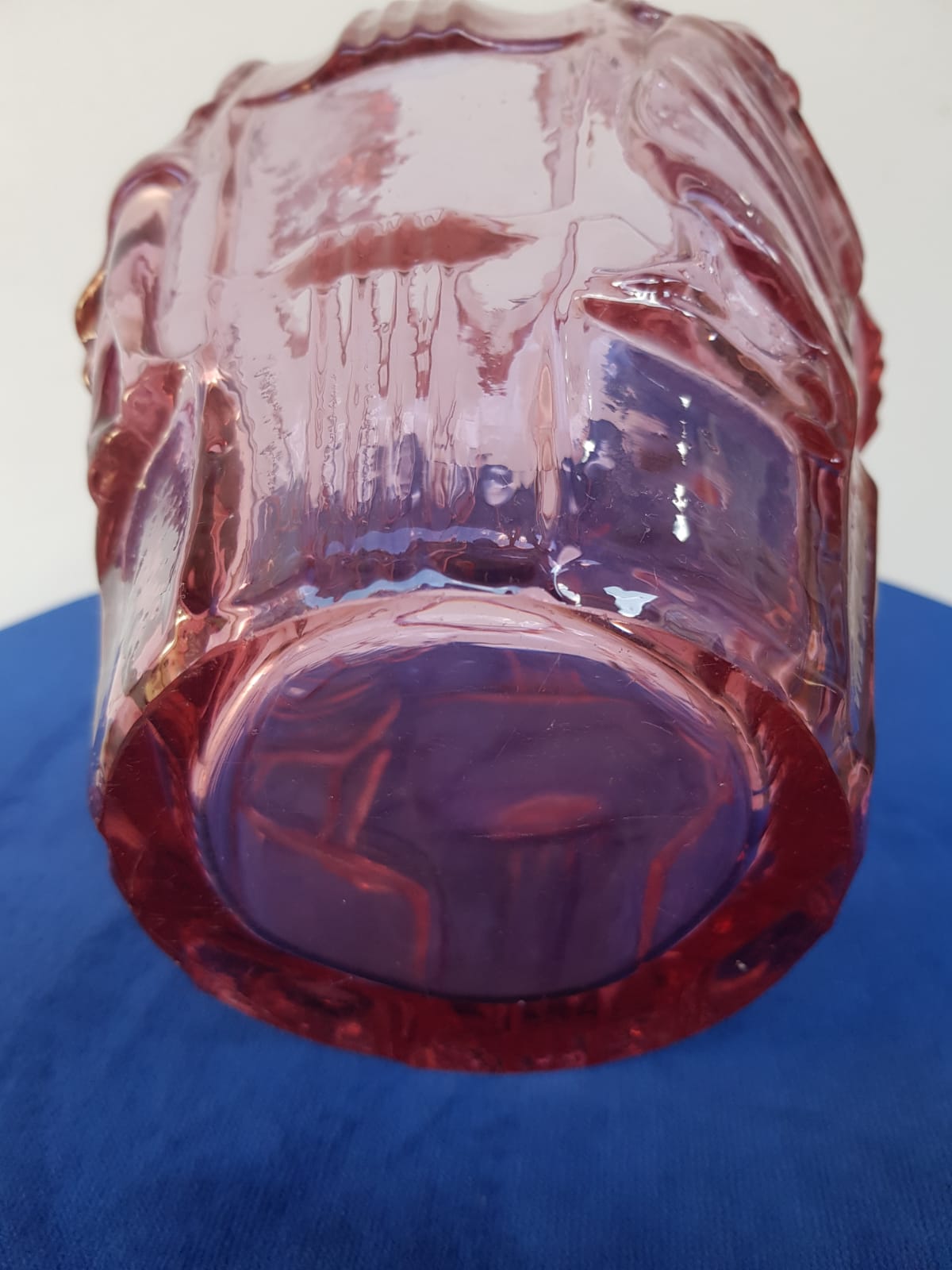 Art Deco Glass Vase by Arthur Plewa, Czechoslovakia, 1930s