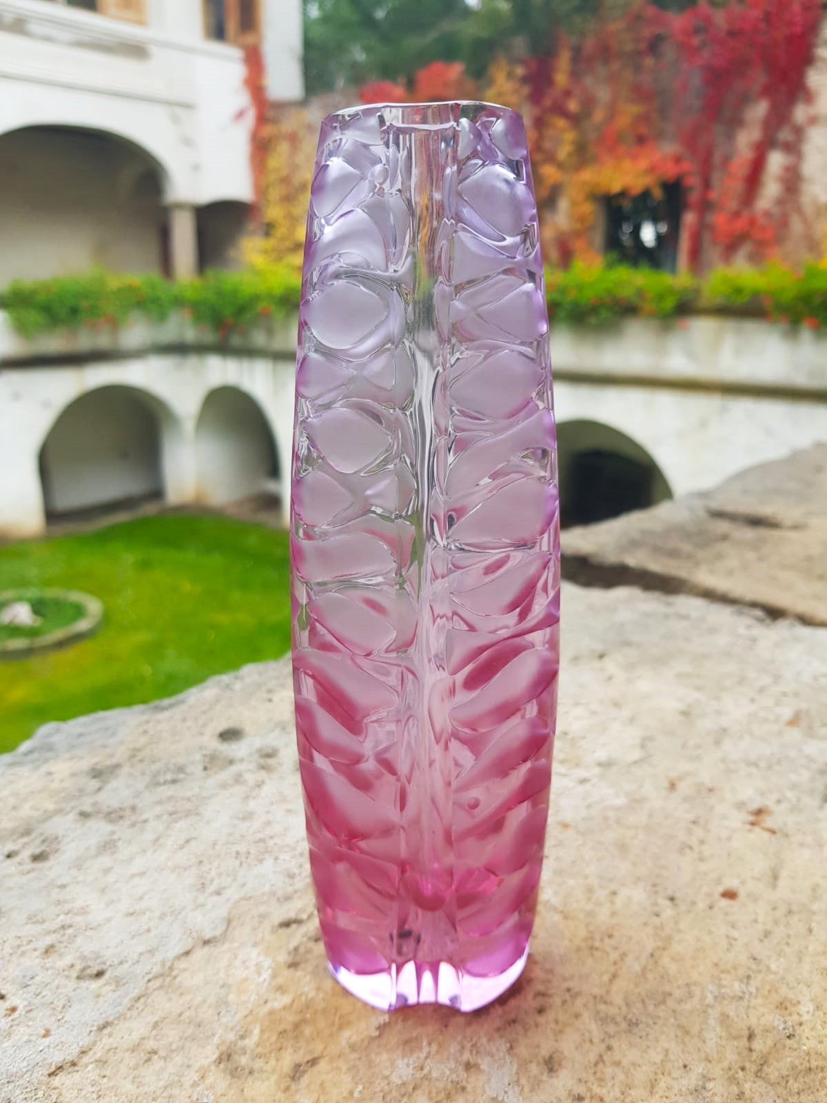 Alexandrite glass vase by Václav Horáček, Czechoslovakia 1957