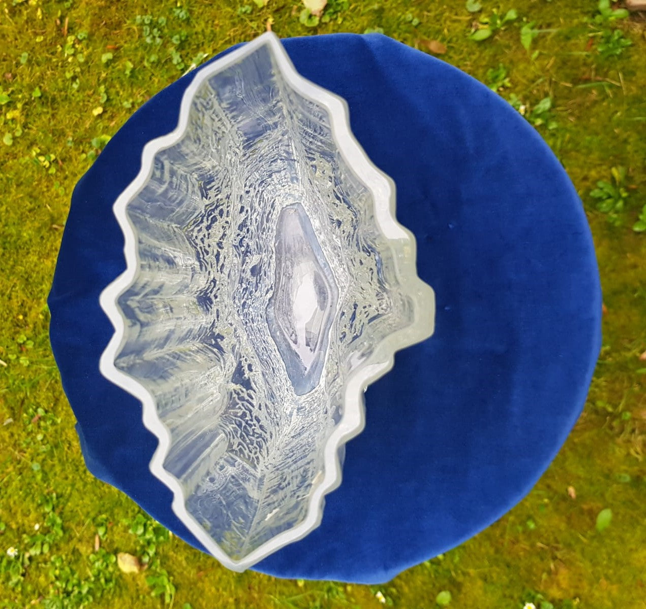 Vintage glass vase Pinus by Tapio Wirkalla for litala glassworks, 1970s