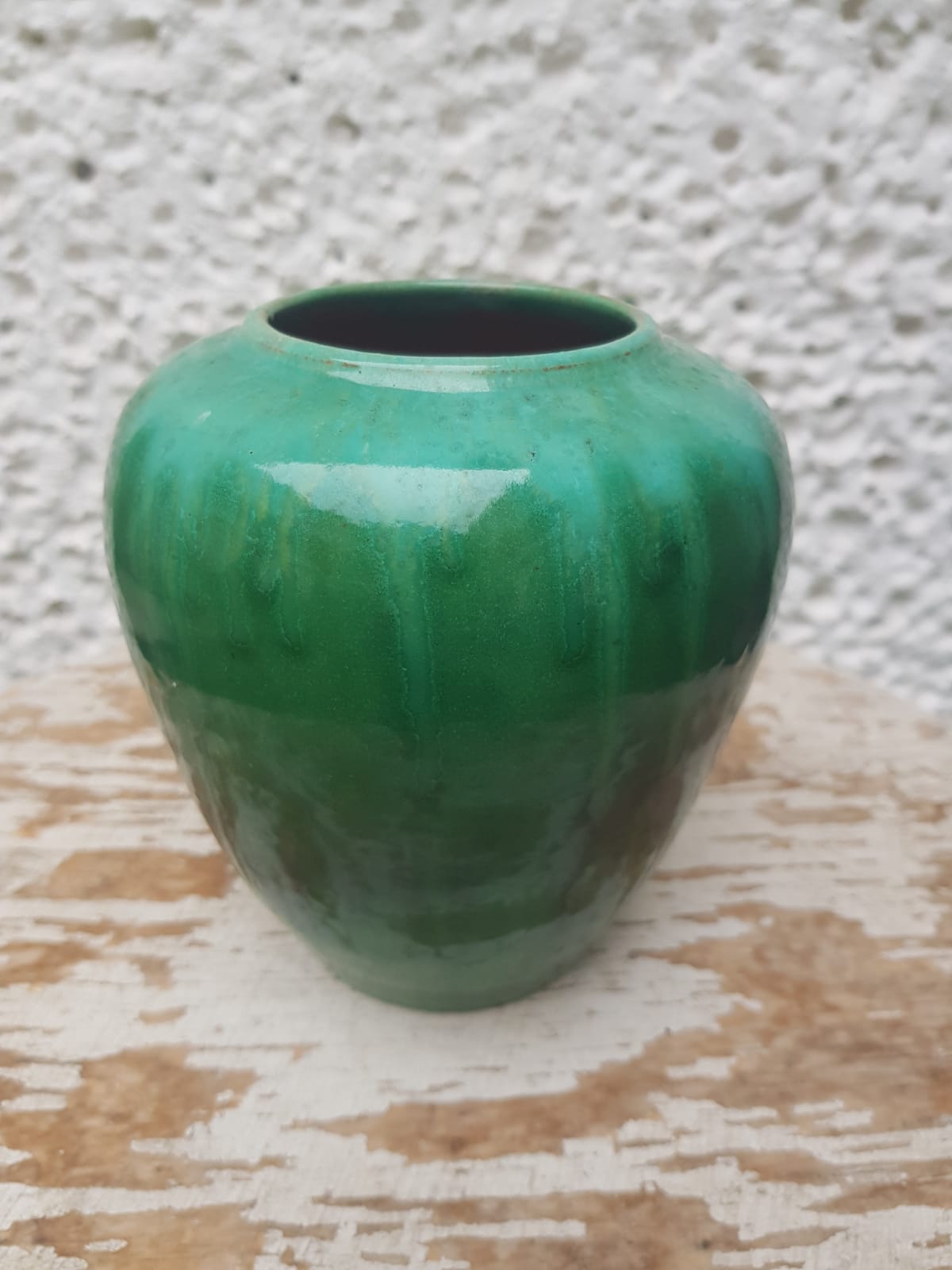 Ceramic Green Glazed Vase, Holland  1930s/1960s