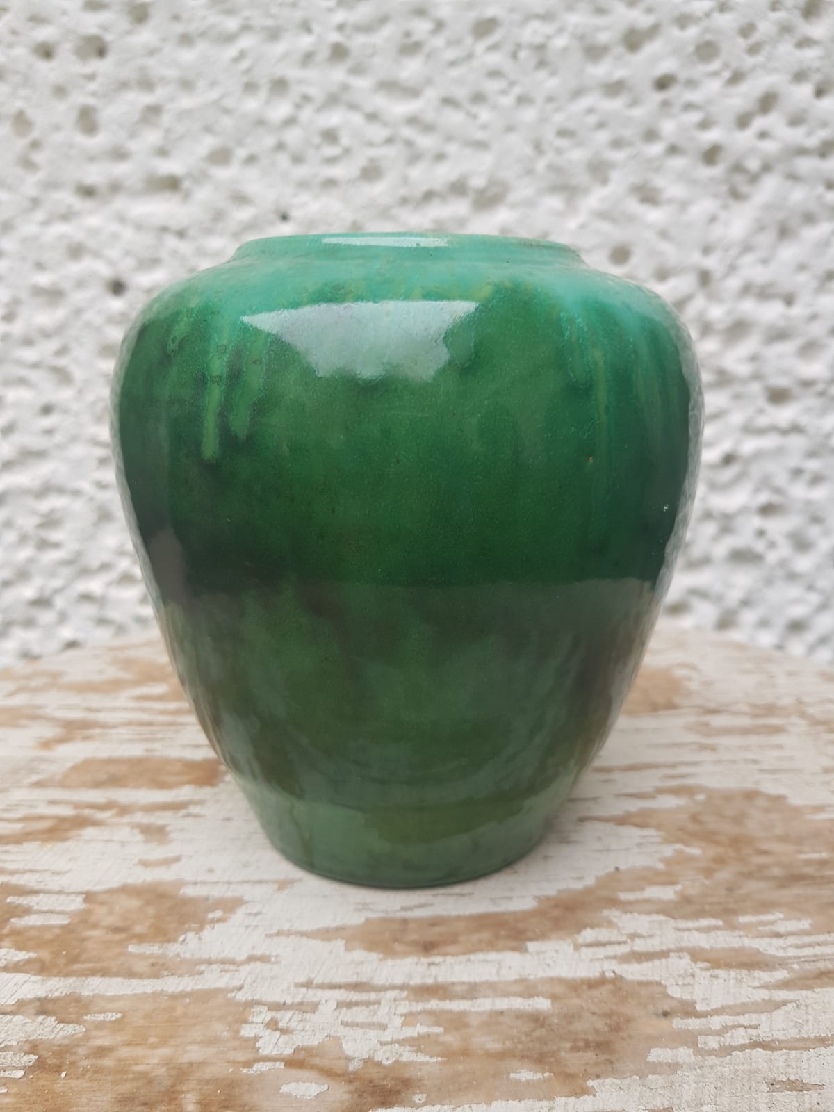 Ceramic Green Glazed Vase, Holland  1930s/1960s