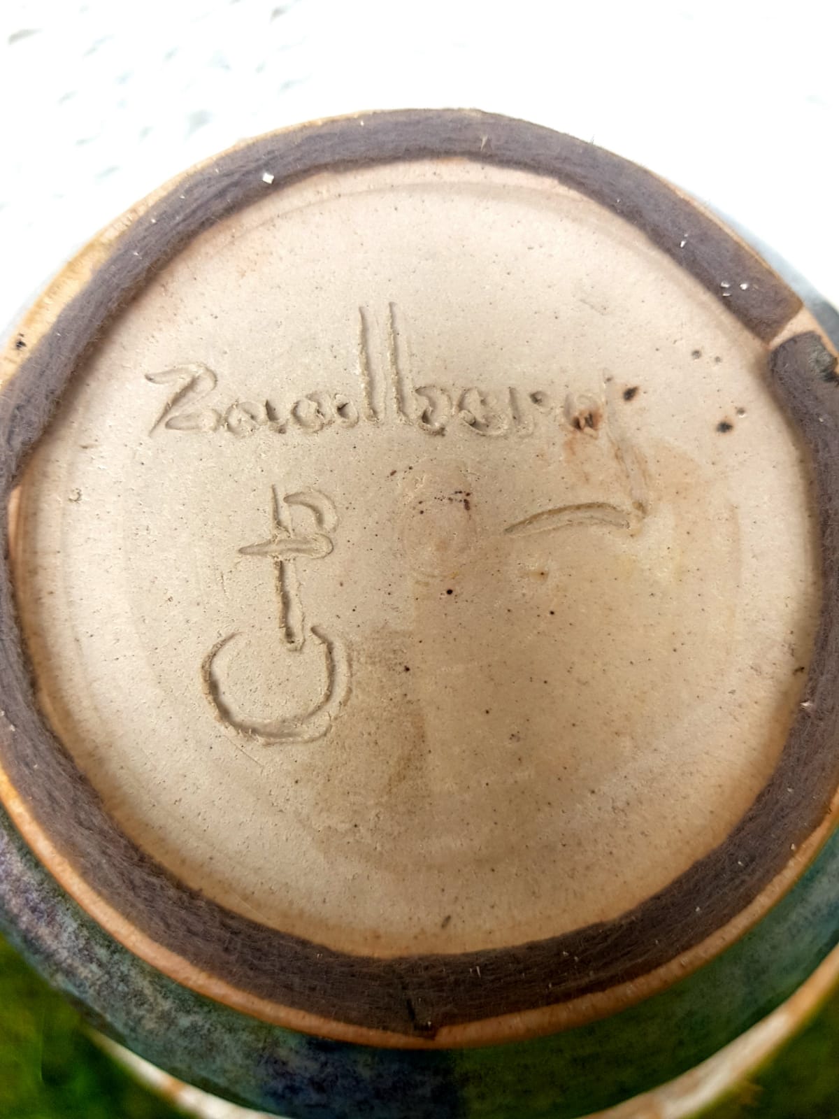 Glazed Ceramic Zaalberg Vase, Holland, 1960s