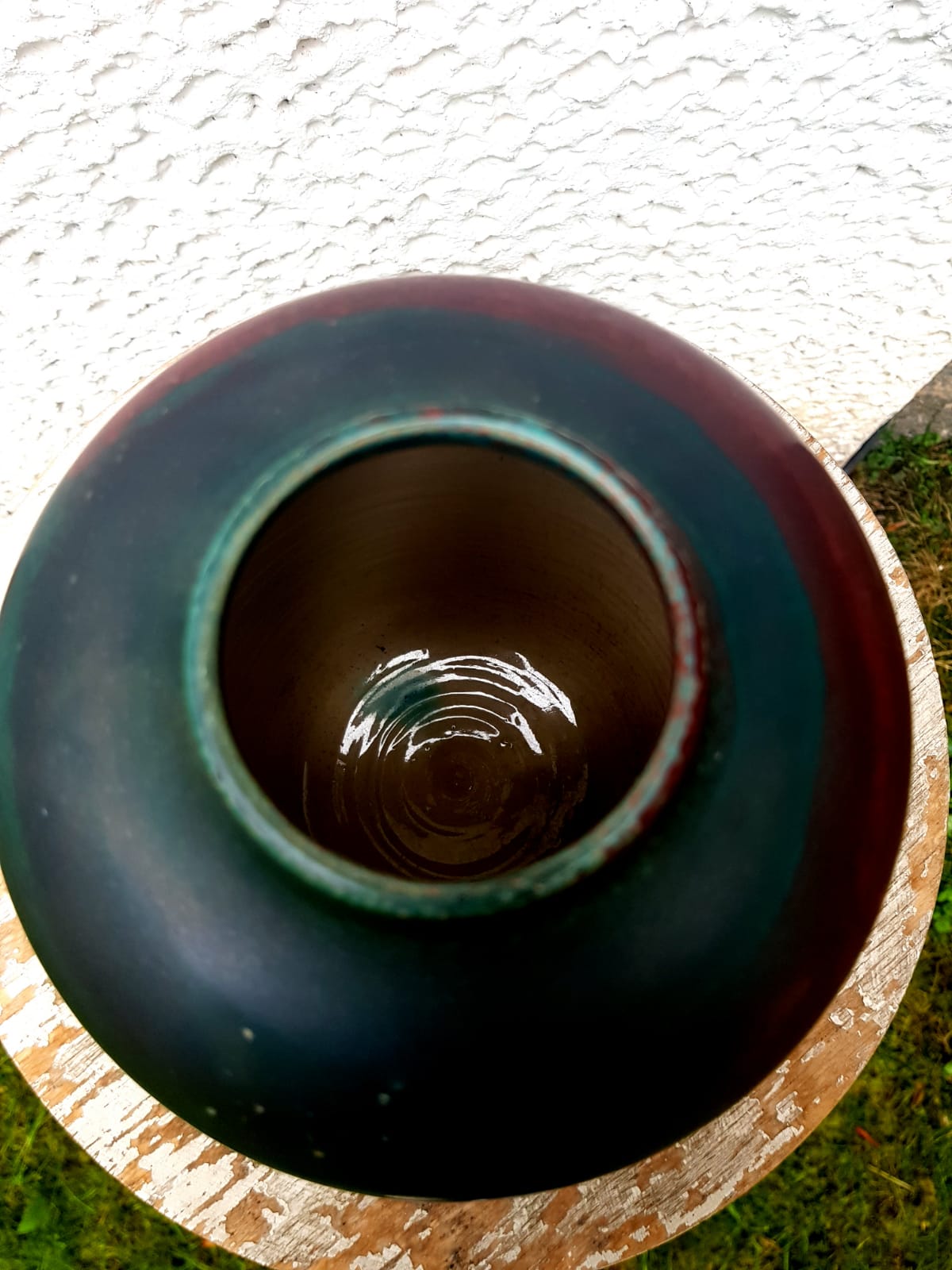 Vintage Glazed Ceramic Vase Zaalberg, Holland, 1980s