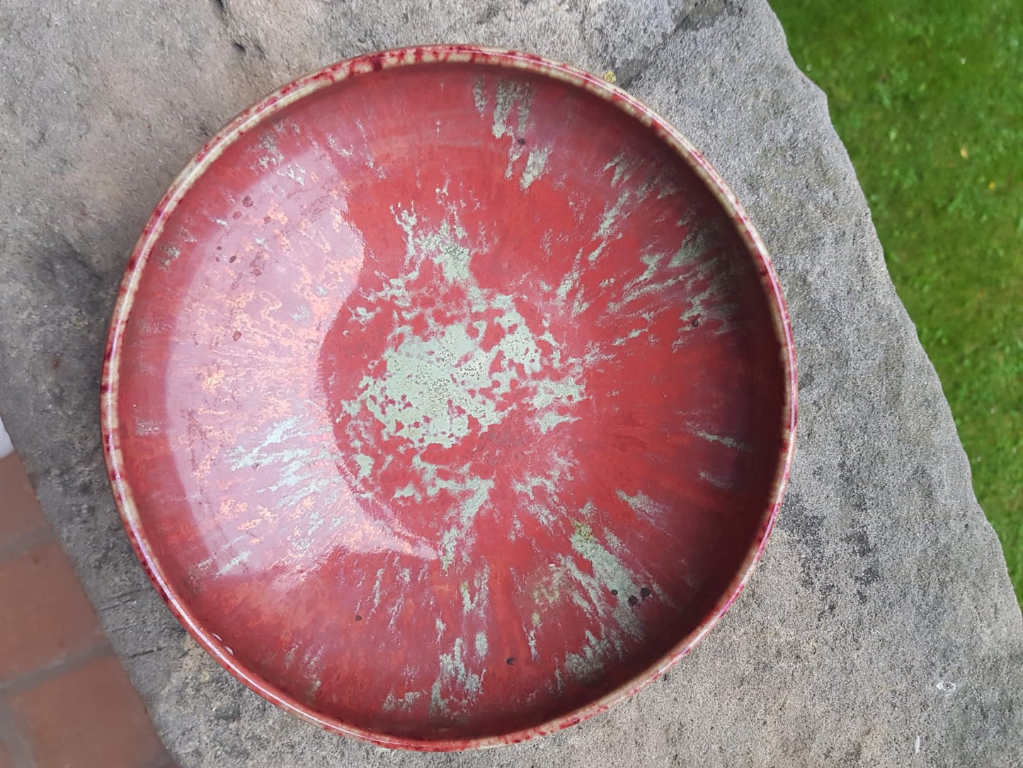 Delft Red flat bowl by De Porceleyne Fles, Holland 1900s