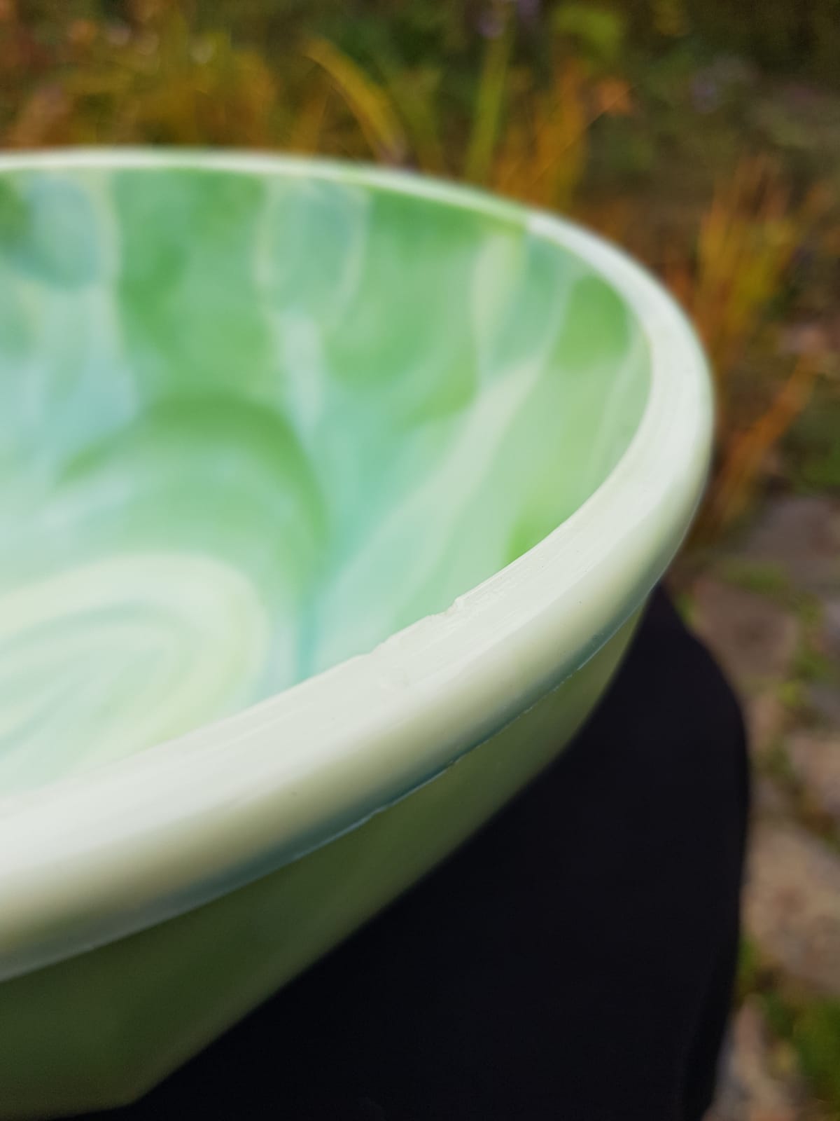 Andries Dirk Copier Opal Glass Bowl, Glasfabriek Leerdam, Holland 1930s