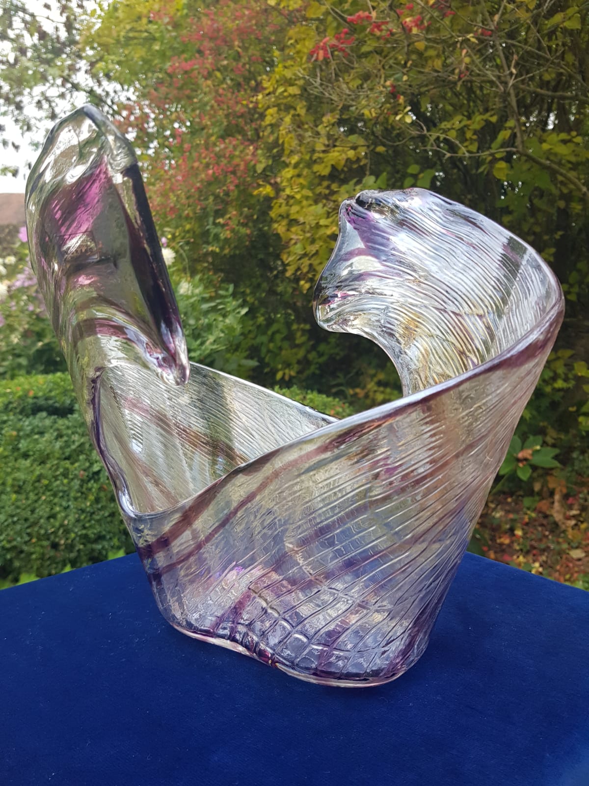 Murano Split Glass Vase, Italy, late 20th Century