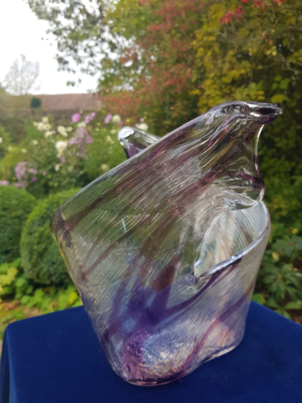 Murano Split Glass Vase, Italy, late 20th Century