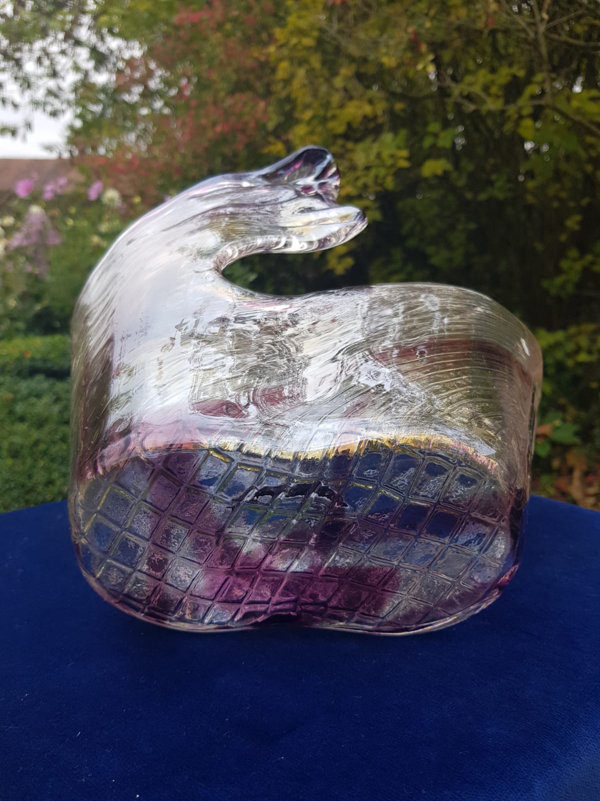 Murano Split Glass Vase, Italy, late 20th Century