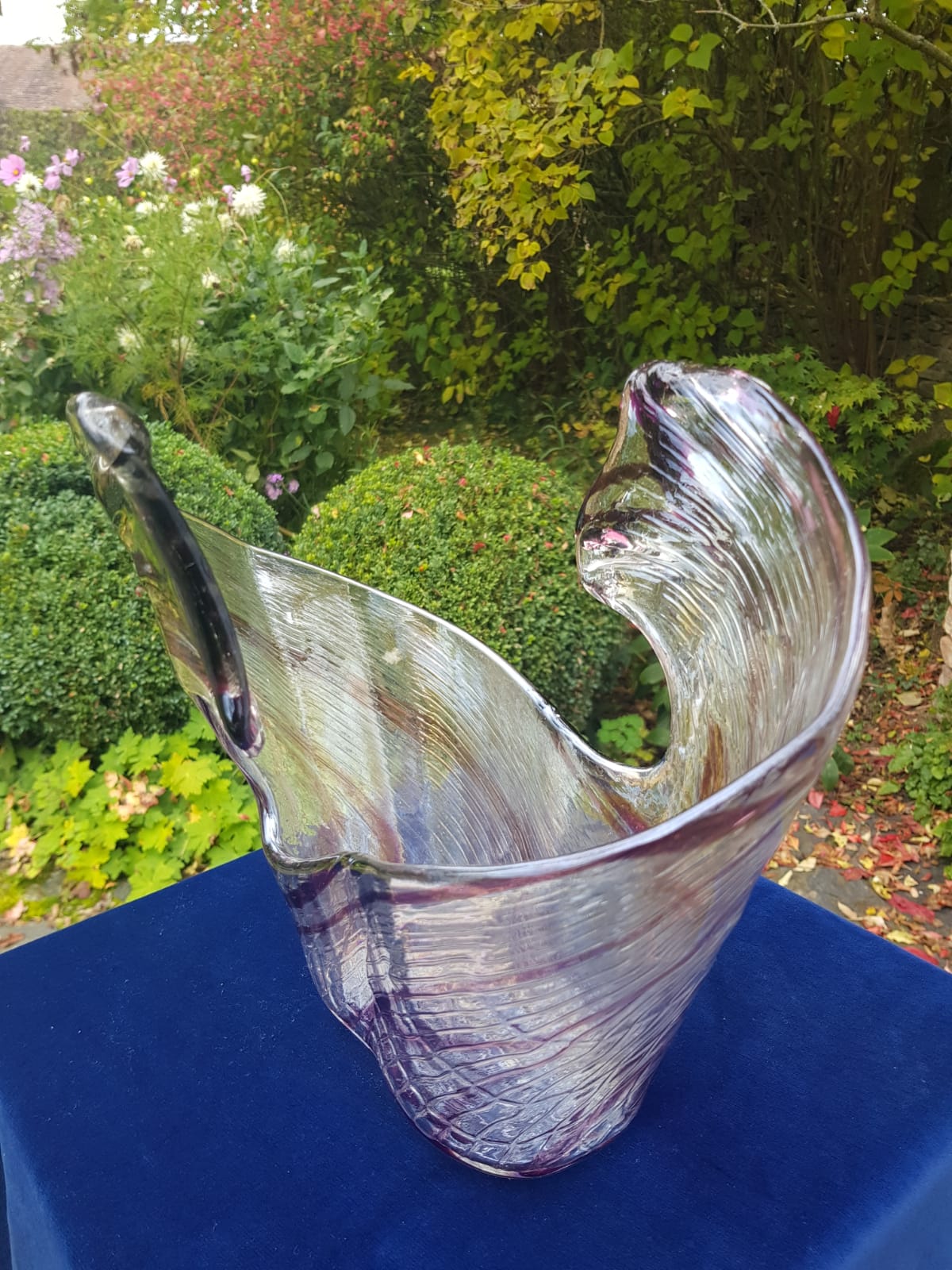 Murano Split Glass Vase, Italy, late 20th Century