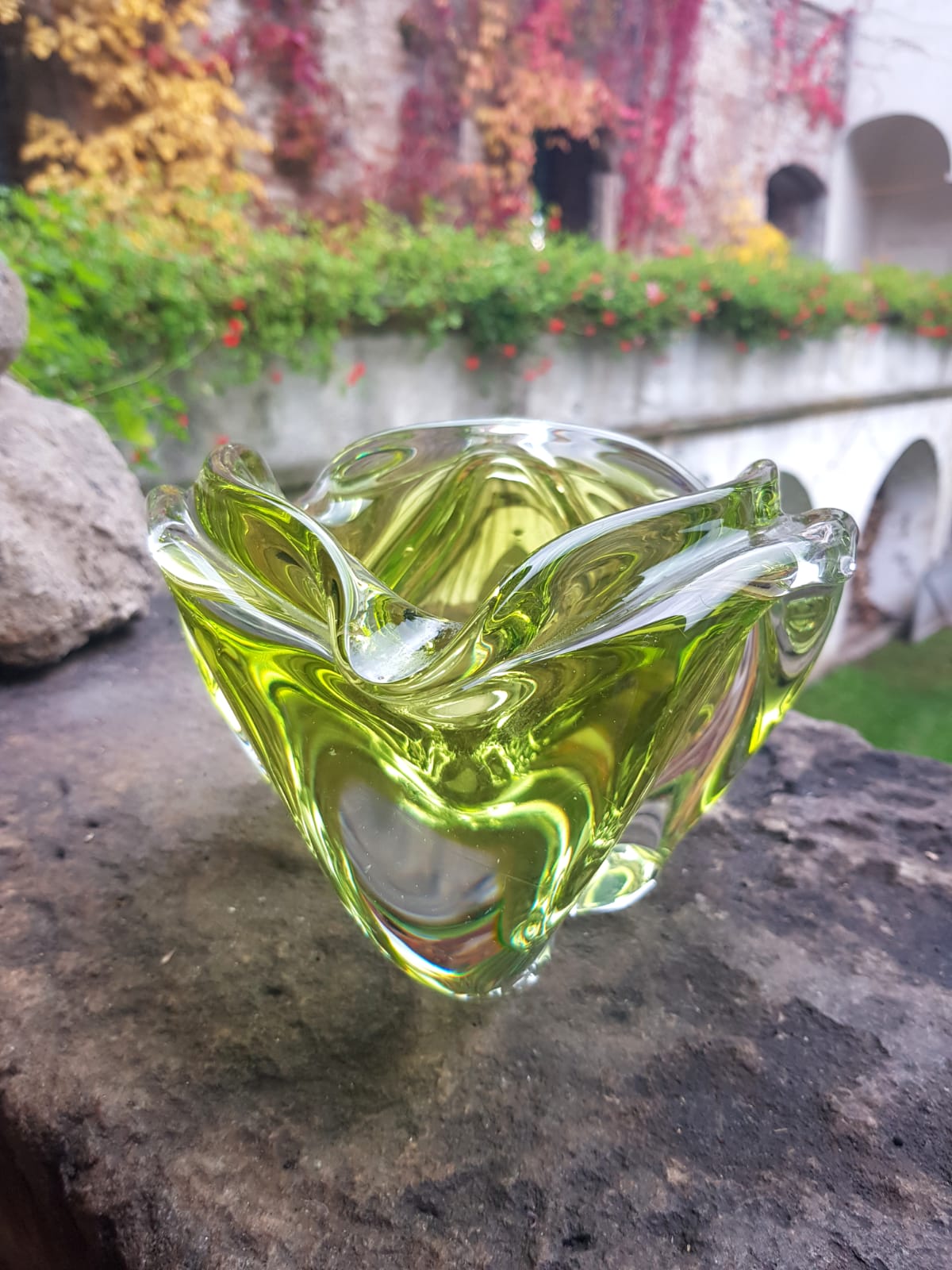 Glass Bowl/Ashtray by Josef Hospodka, Czechoslovakia 1960s