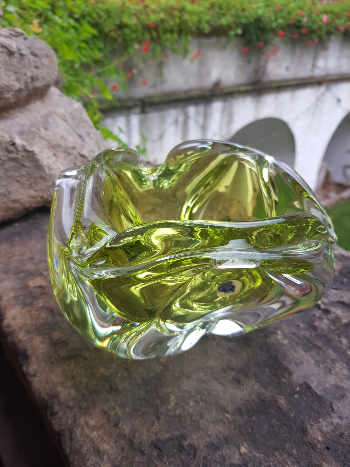 Glass Bowl/Ashtray by Josef Hospodka, Czechoslovakia 1960s