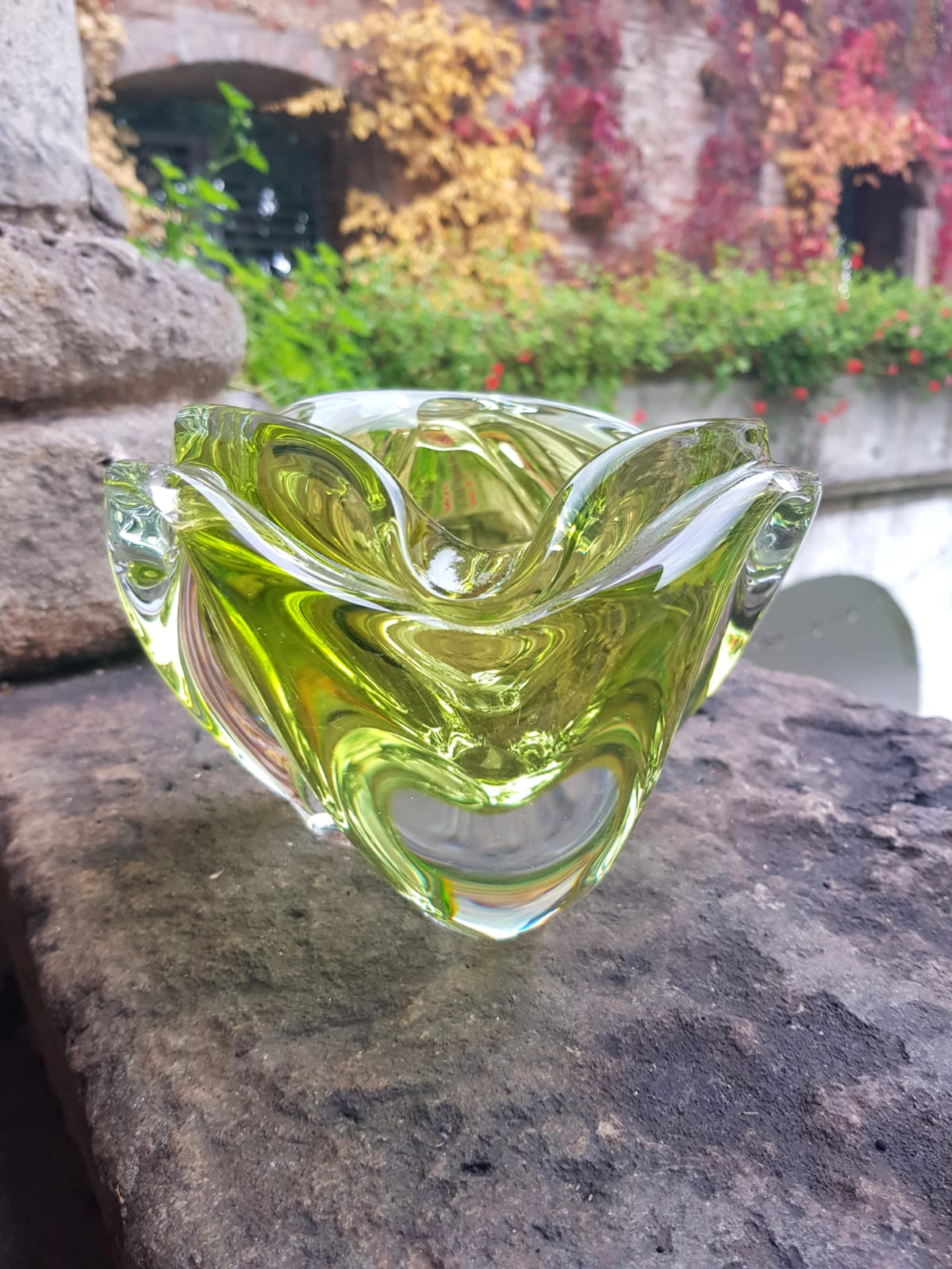 Glass Bowl/Ashtray by Josef Hospodka, Czechoslovakia 1960s