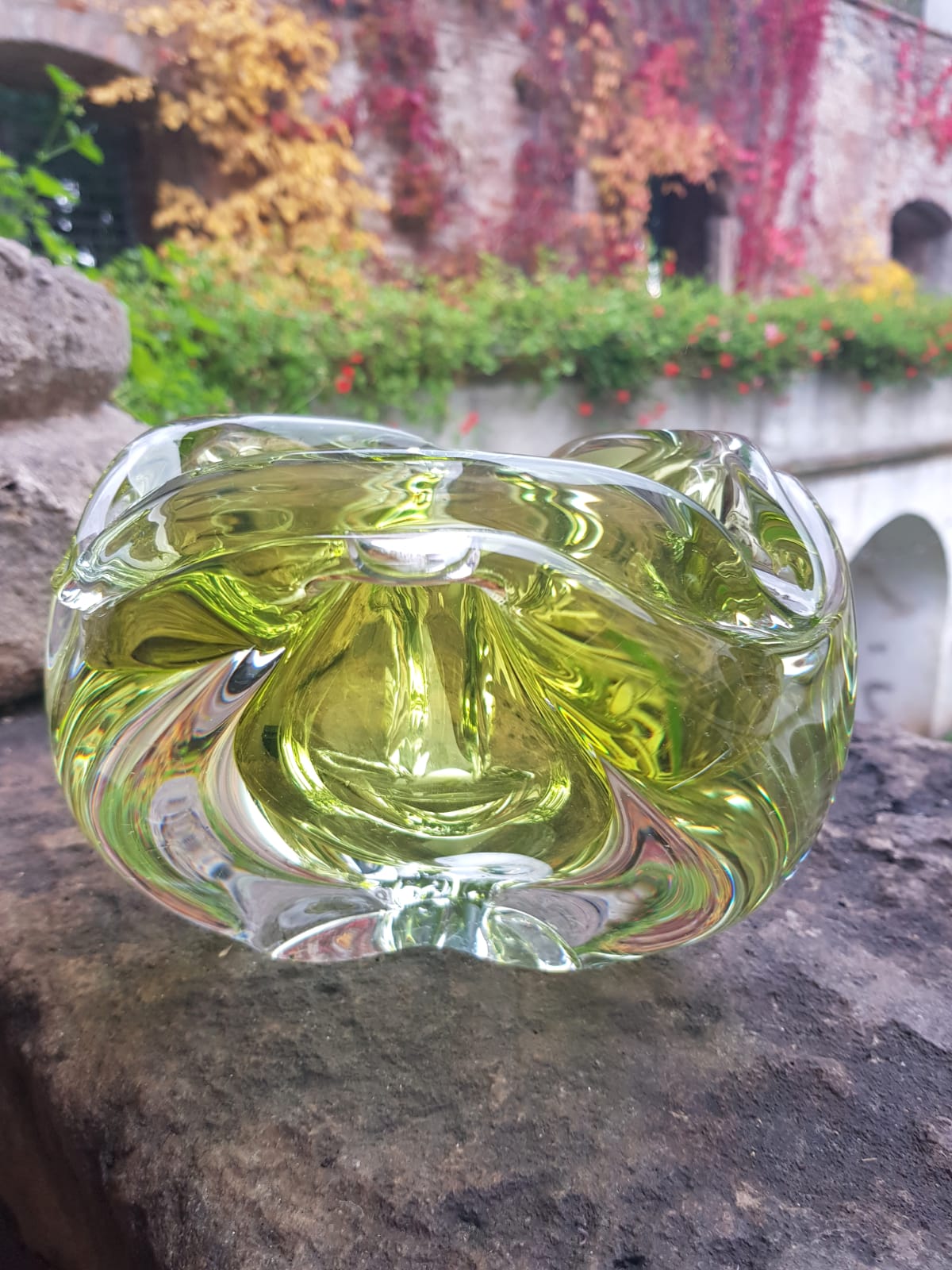 Glass Bowl/Ashtray by Josef Hospodka, Czechoslovakia 1960s