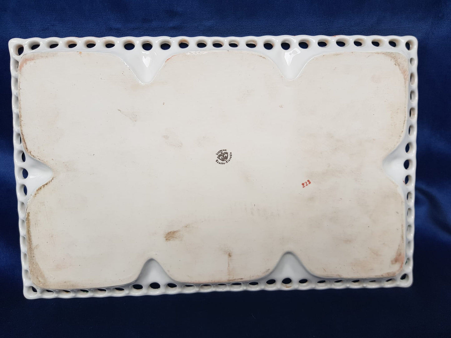 Antique Mocca Coffee Set by Victoria, Czecho-Slovakia 1930s