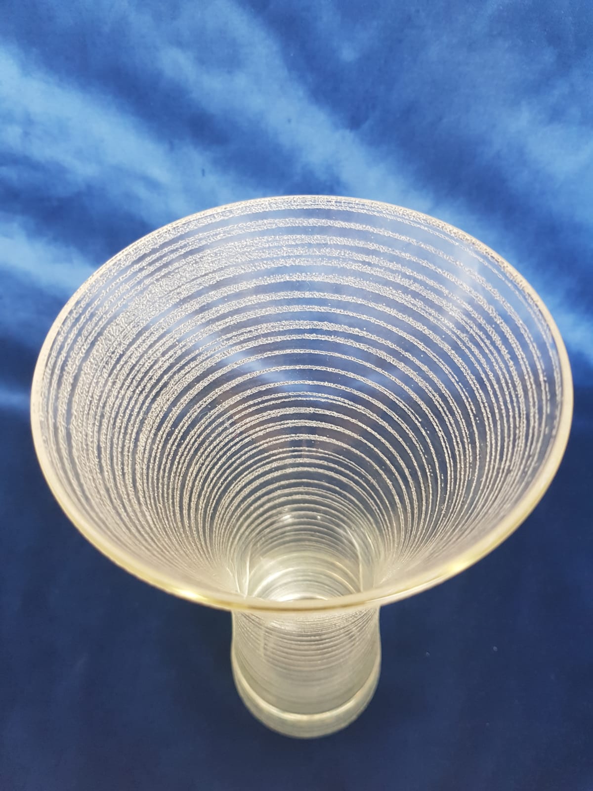 Vintage Diabolo Vase, Wilhelm Wagenfeld for WMF glassworks, Germany, 1950s