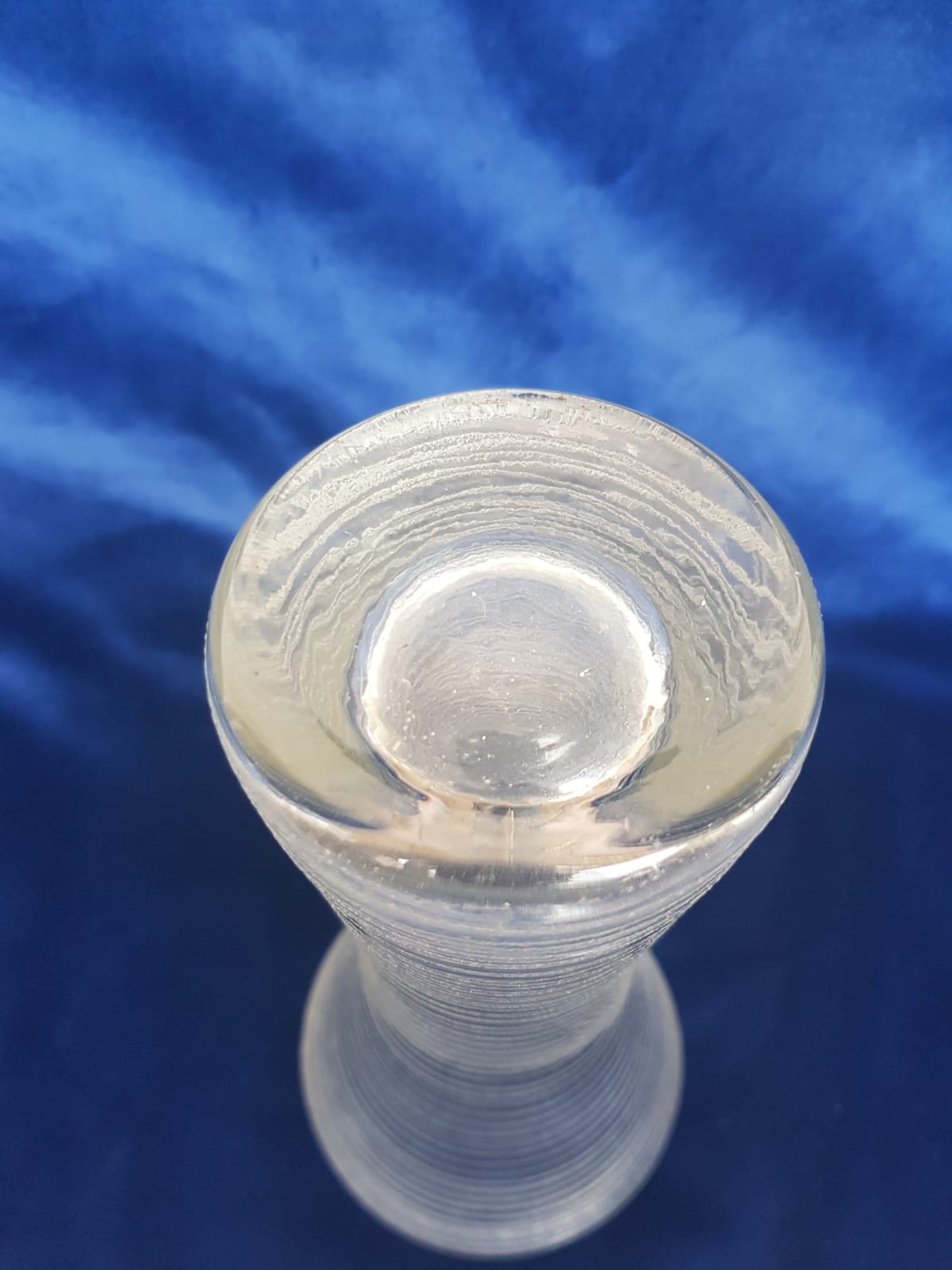 Vintage Diabolo Vase, Wilhelm Wagenfeld for WMF glassworks, Germany, 1950s