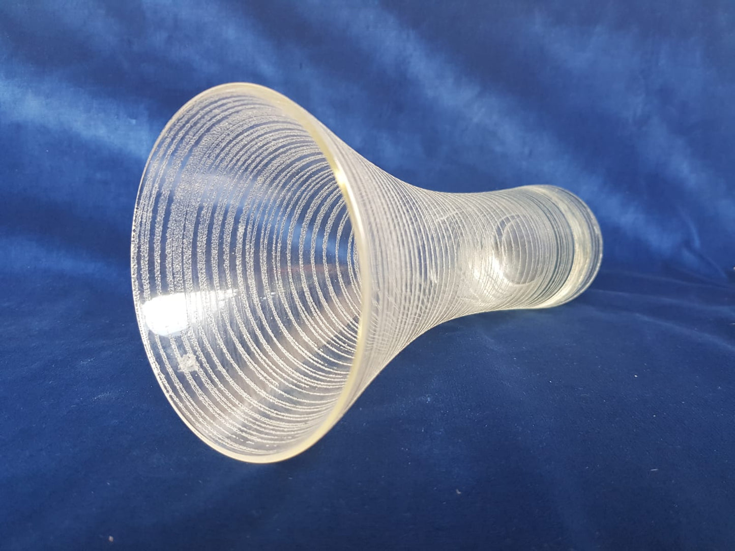 Vintage Diabolo Vase, Wilhelm Wagenfeld for WMF glassworks, Germany, 1950s