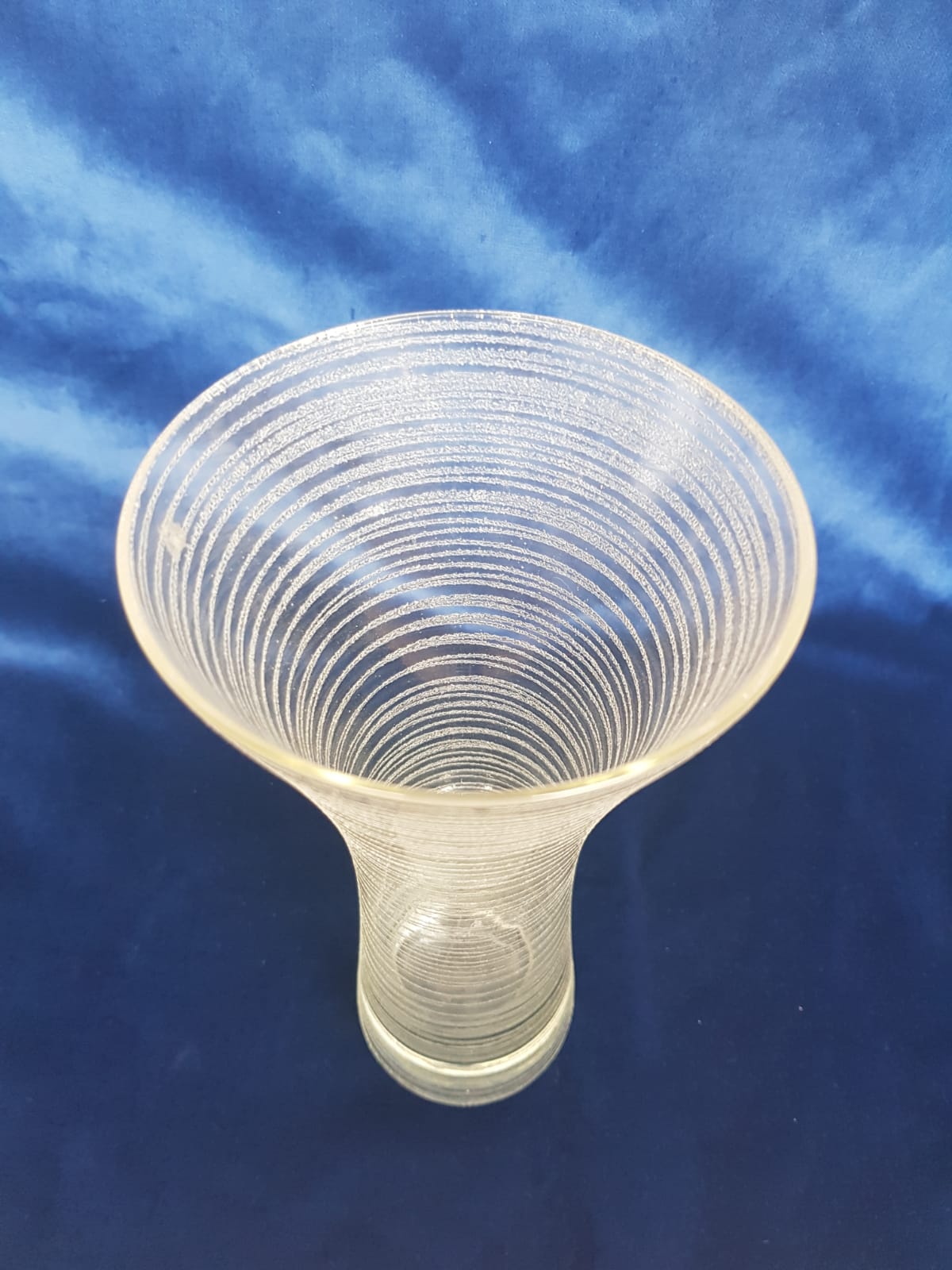 Vintage Diabolo Vase, Wilhelm Wagenfeld for WMF glassworks, Germany, 1950s
