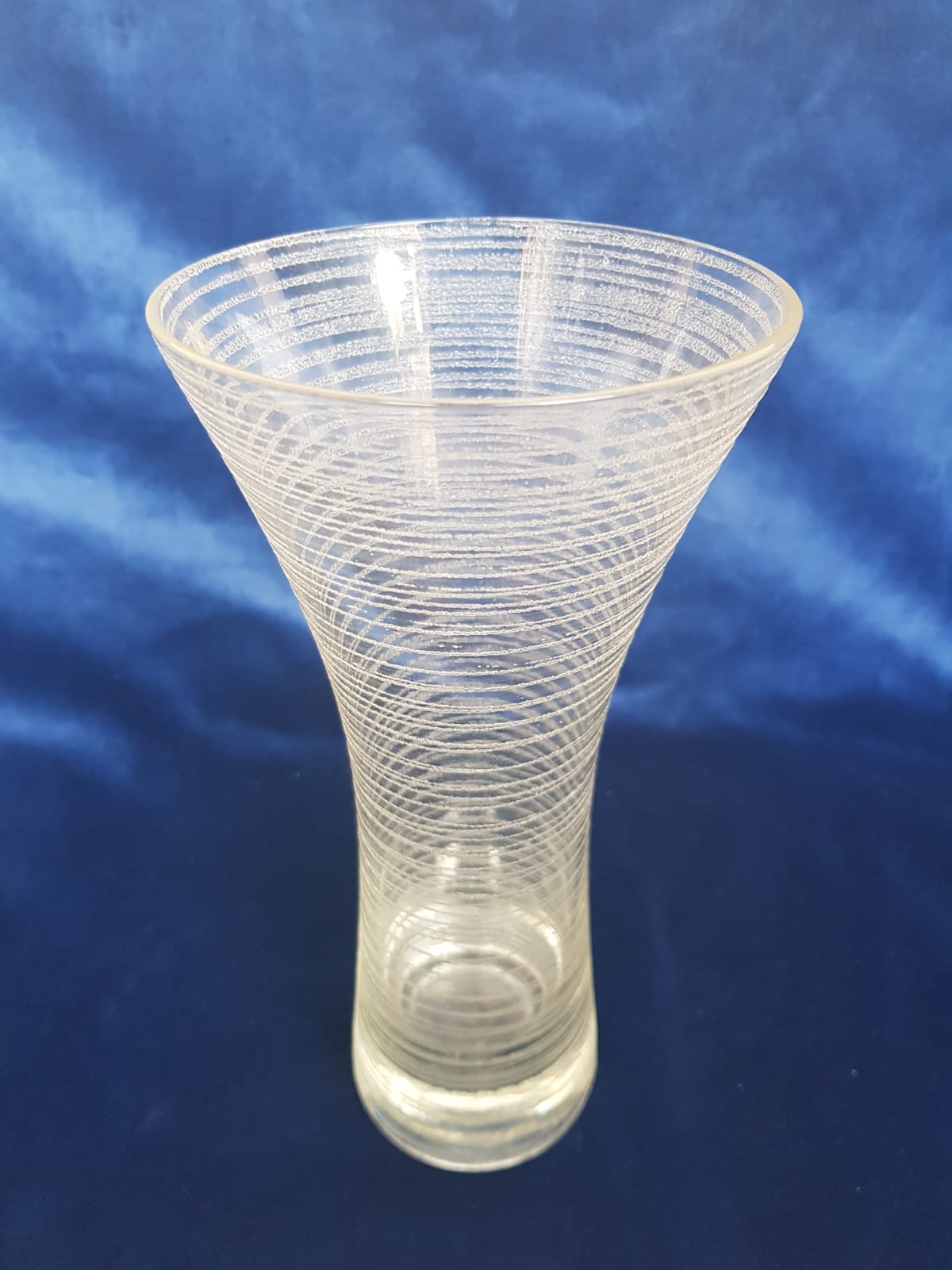 Vintage Diabolo Vase, Wilhelm Wagenfeld for WMF glassworks, Germany, 1950s