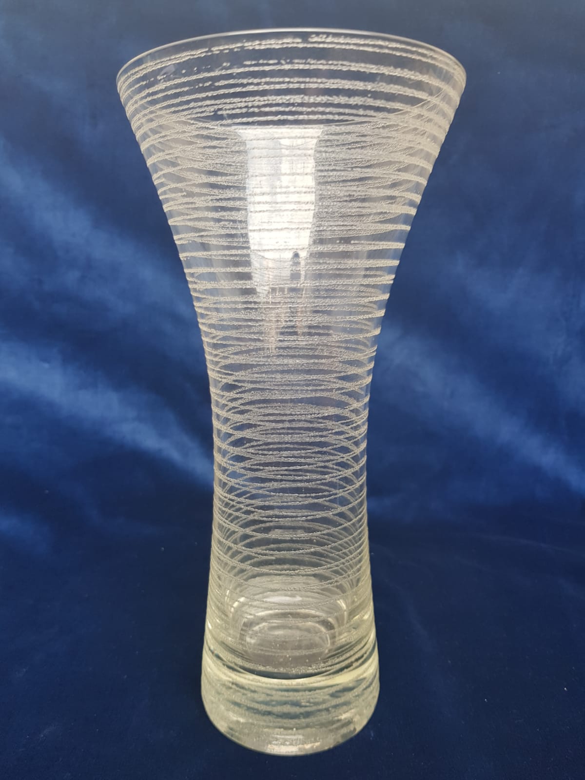 Vintage Diabolo Vase, Wilhelm Wagenfeld for WMF glassworks, Germany, 1950s