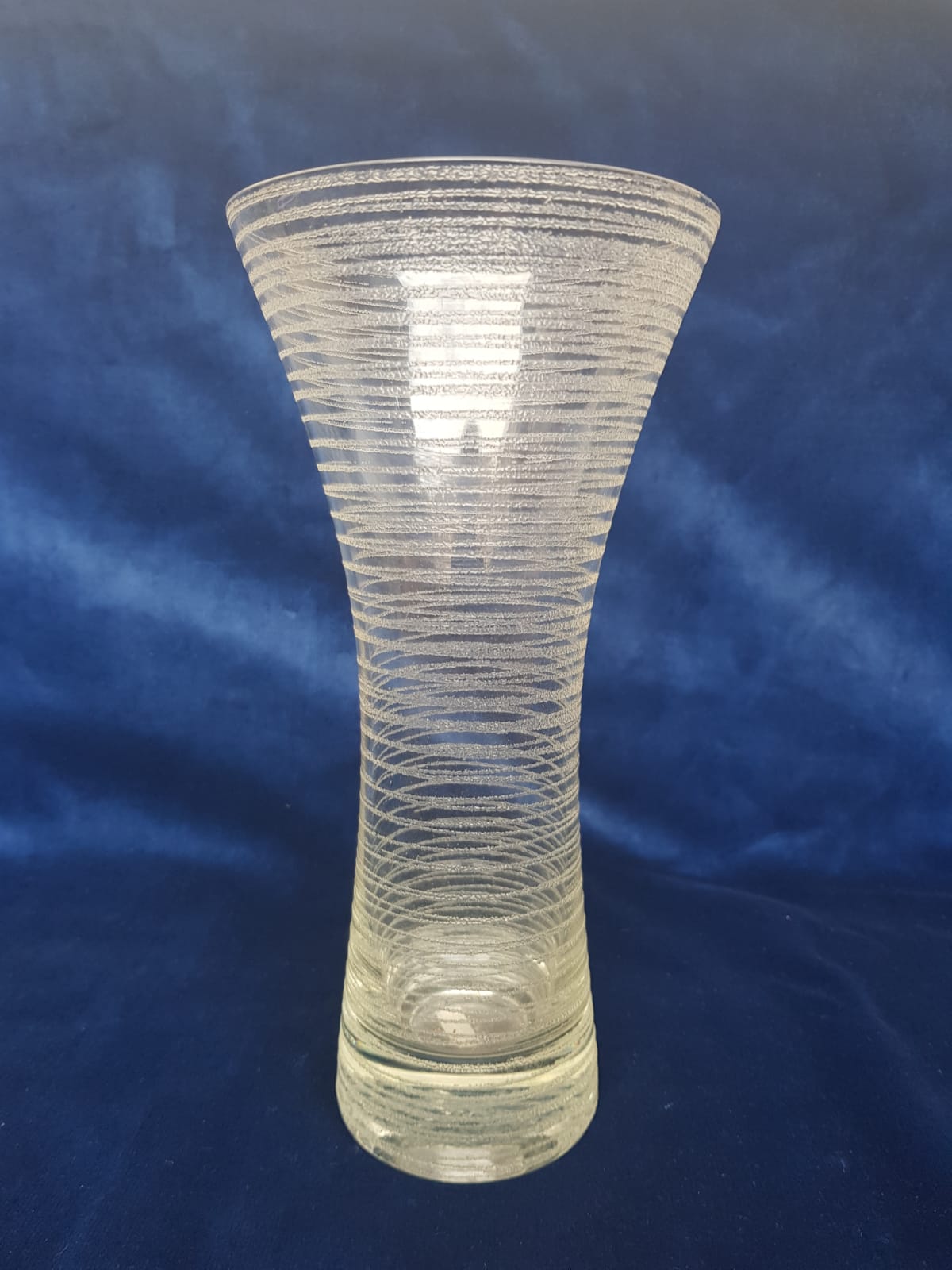 Vintage Diabolo Vase, Wilhelm Wagenfeld for WMF glassworks, Germany, 1950s