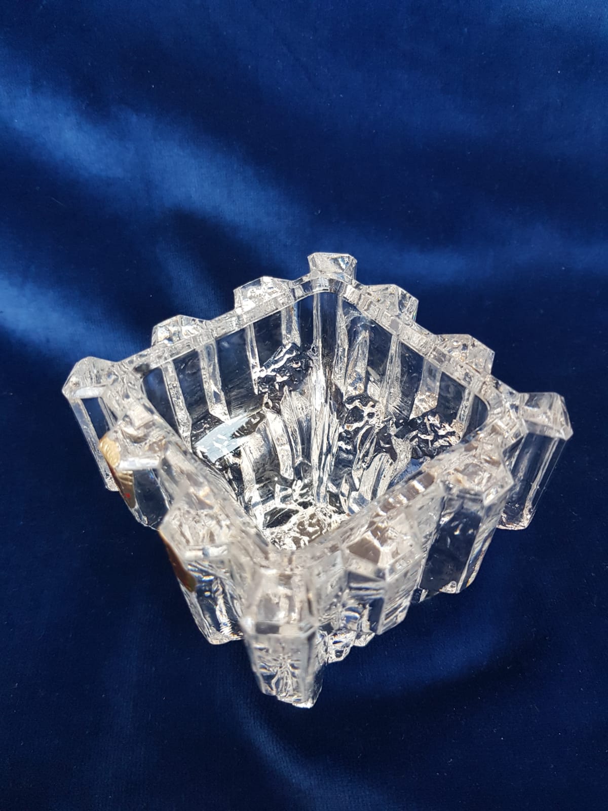 Glass Candle Holder, Nachtmann Glassworks, Germany 1980s