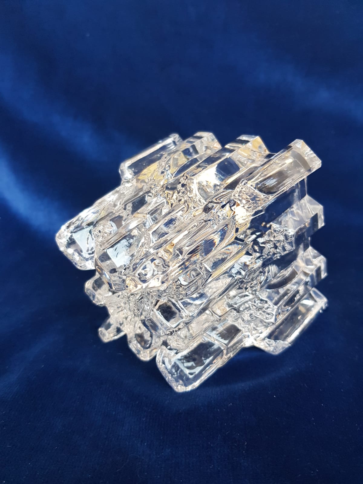 Glass Candle Holder, Nachtmann Glassworks, Germany 1980s