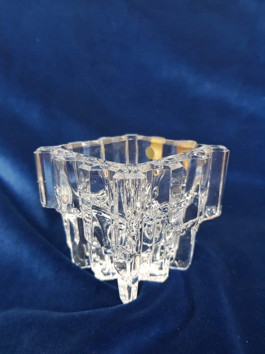 Glass Candle Holder, Nachtmann Glassworks, Germany 1980s