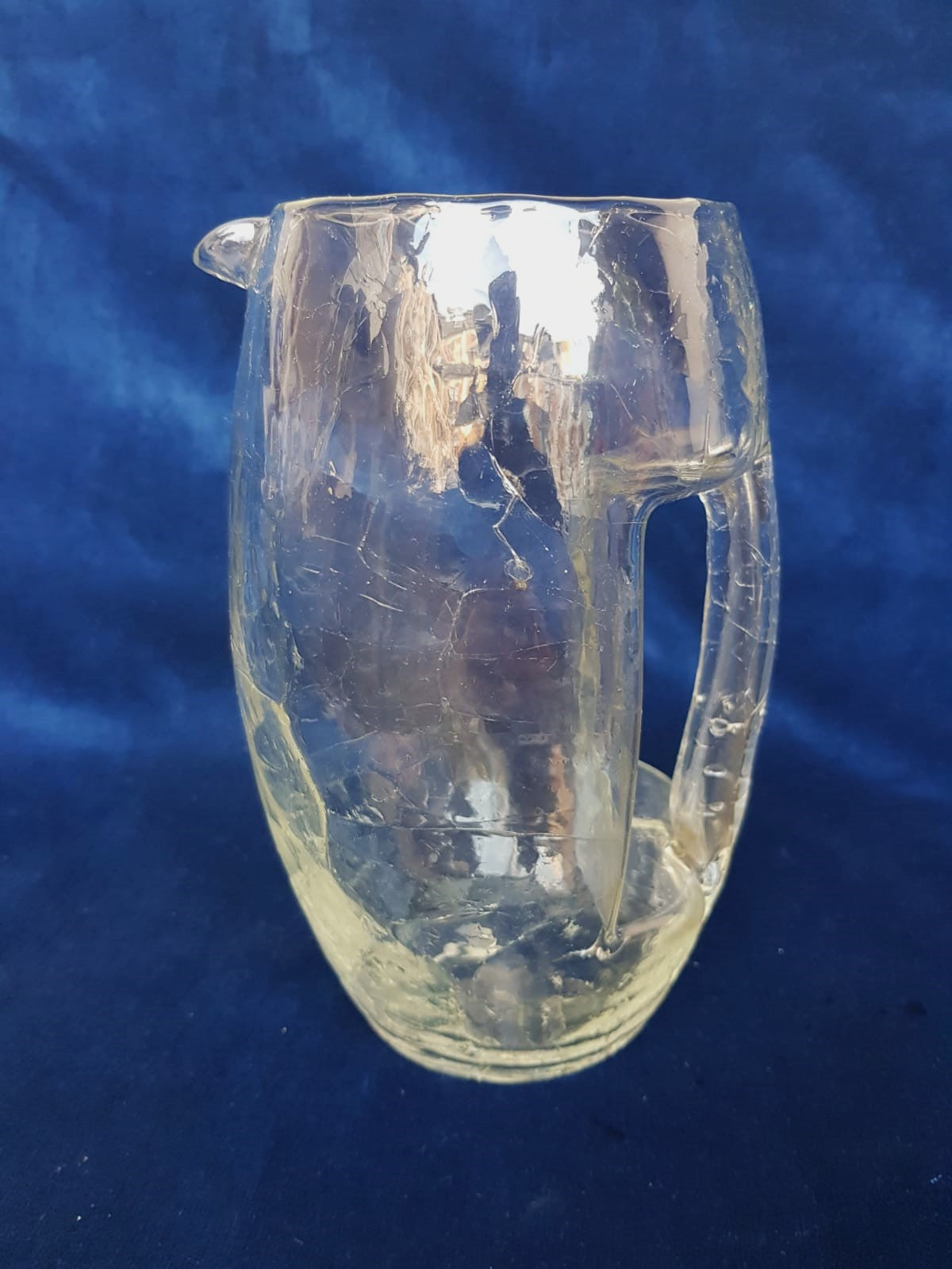 "Kristall Krokodil" Art Nouveau Glass Jug, Loetz Glassworks, Bohemia 1905