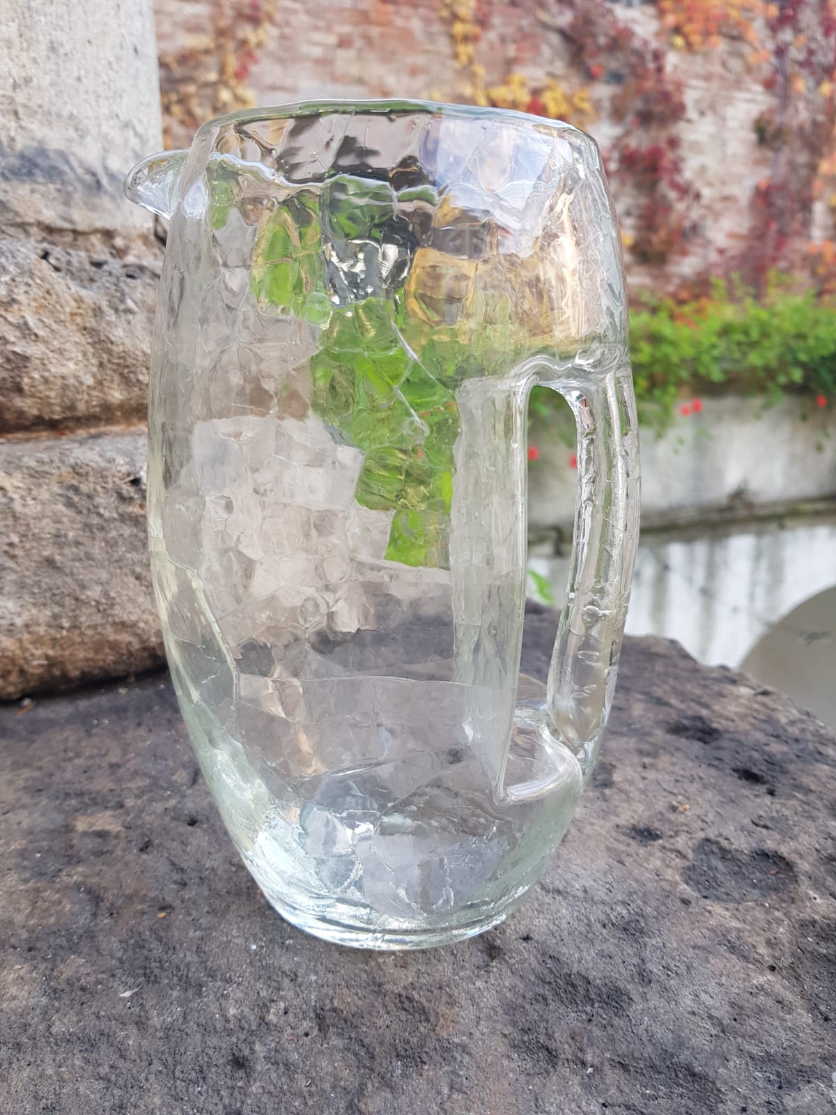 "Kristall Krokodil" Art Nouveau Glass Jug, Loetz Glassworks, Bohemia 1905