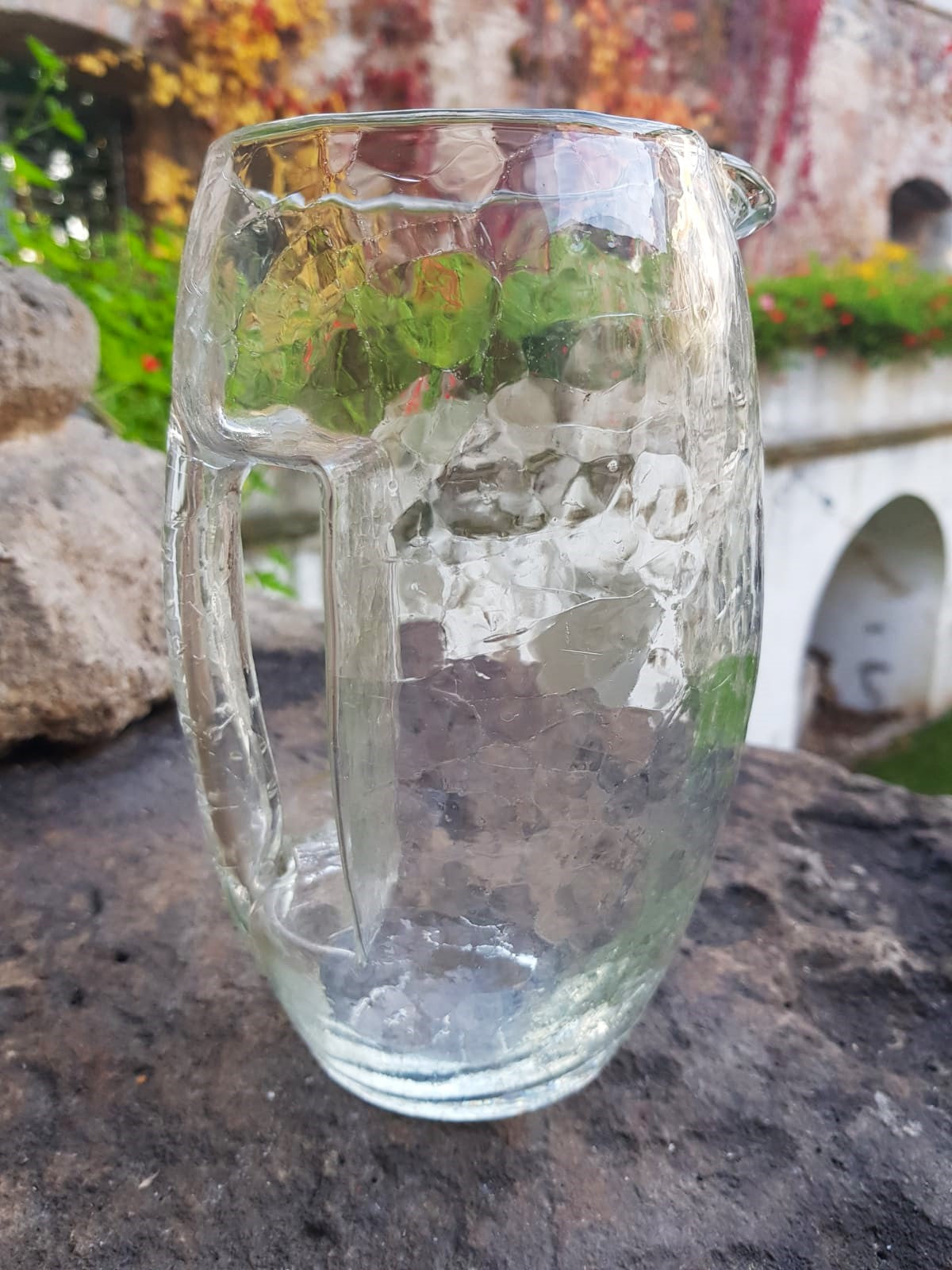 "Kristall Krokodil" Art Nouveau Glass Jug, Loetz Glassworks, Bohemia 1905