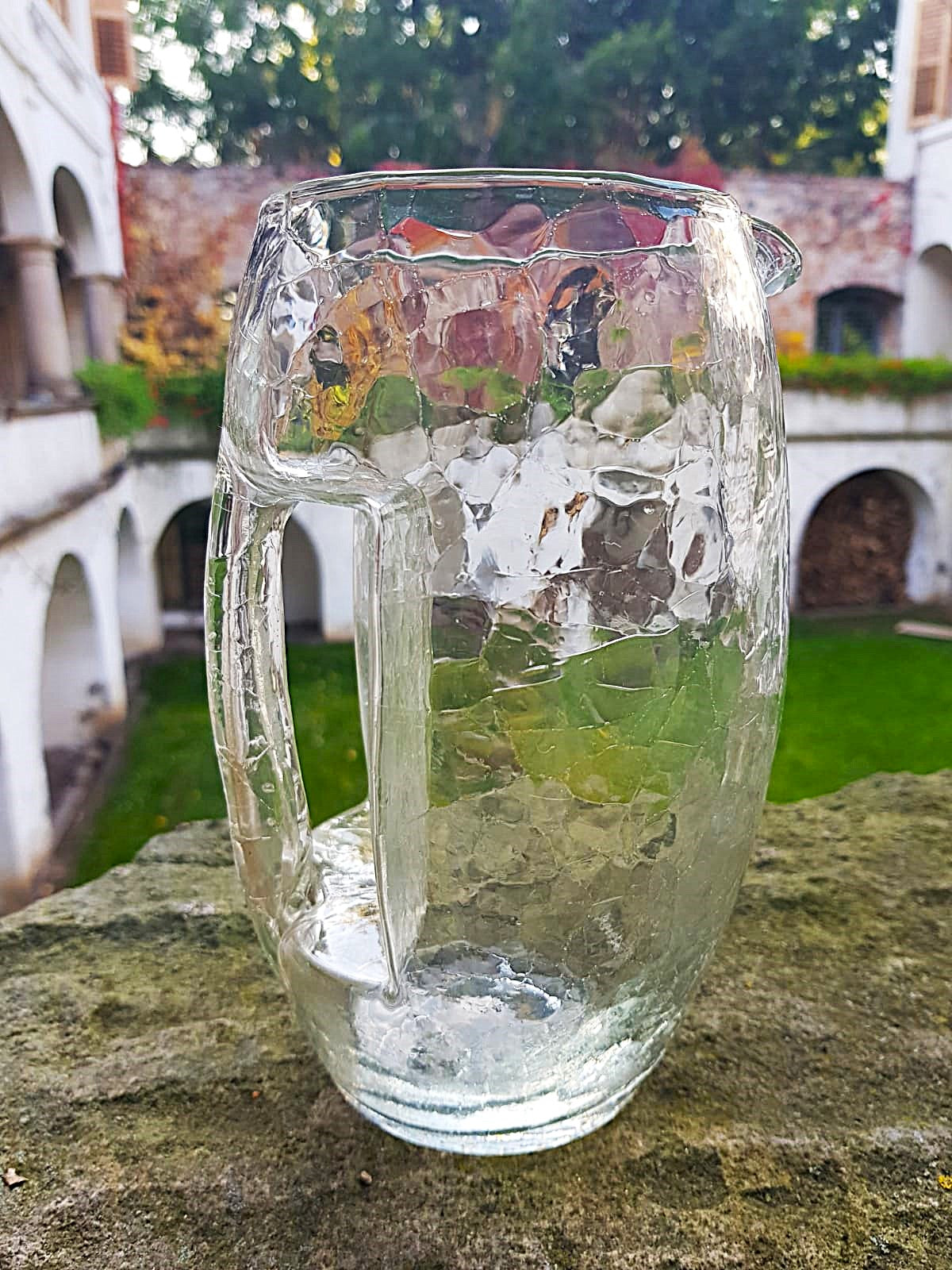 "Kristall Krokodil" Art Nouveau Glass Jug, Loetz Glassworks, Bohemia 1905