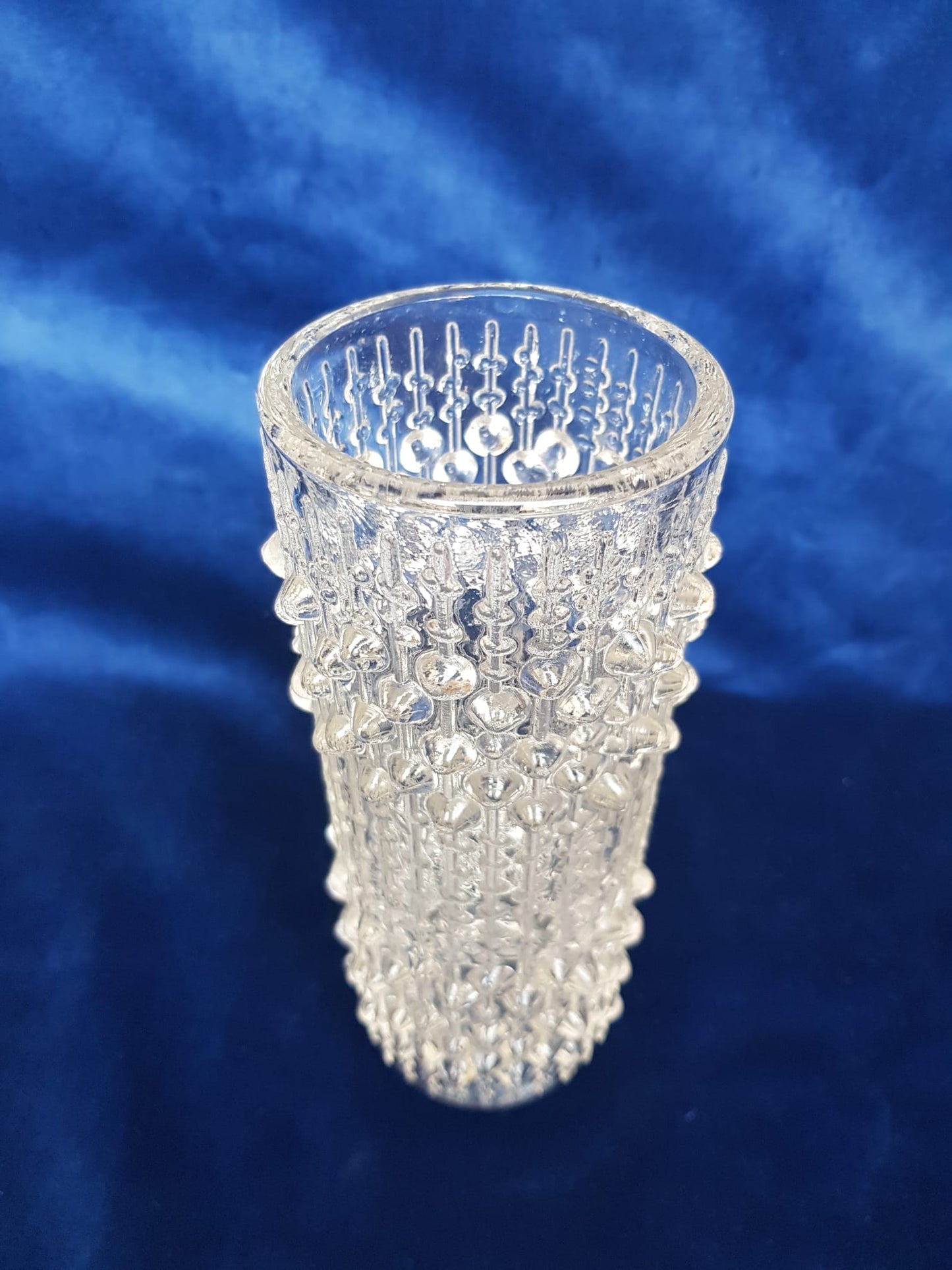 "Candle Wax" Glass Vase by František Pečený, Czechoslovakia 1972