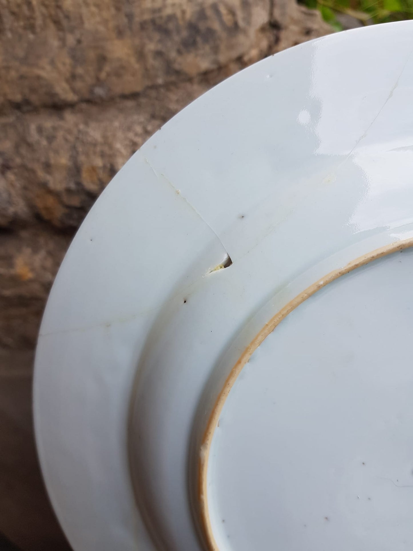 Glazed Imari Plate, China  18th Century