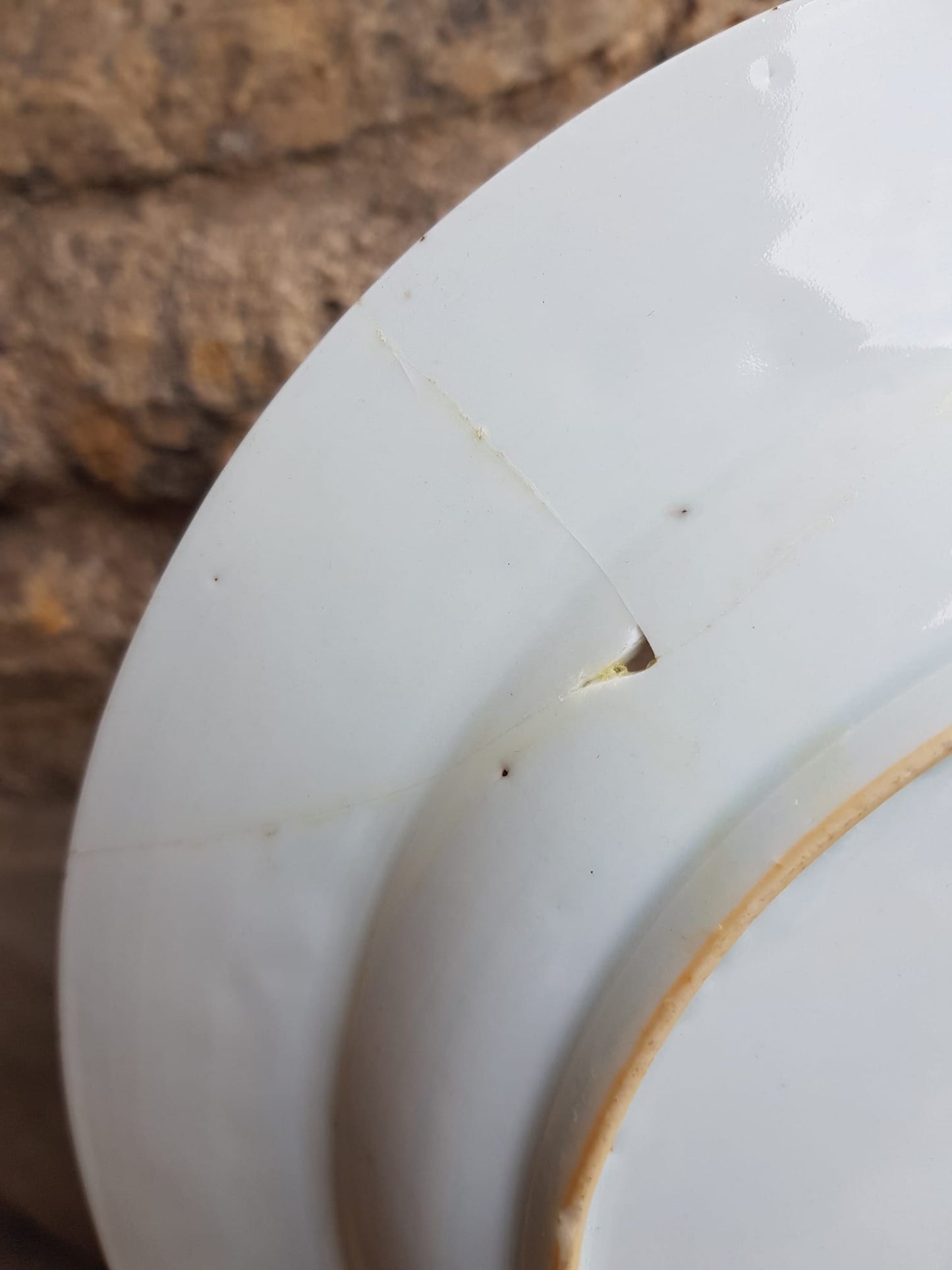 Glazed Imari Plate, China  18th Century