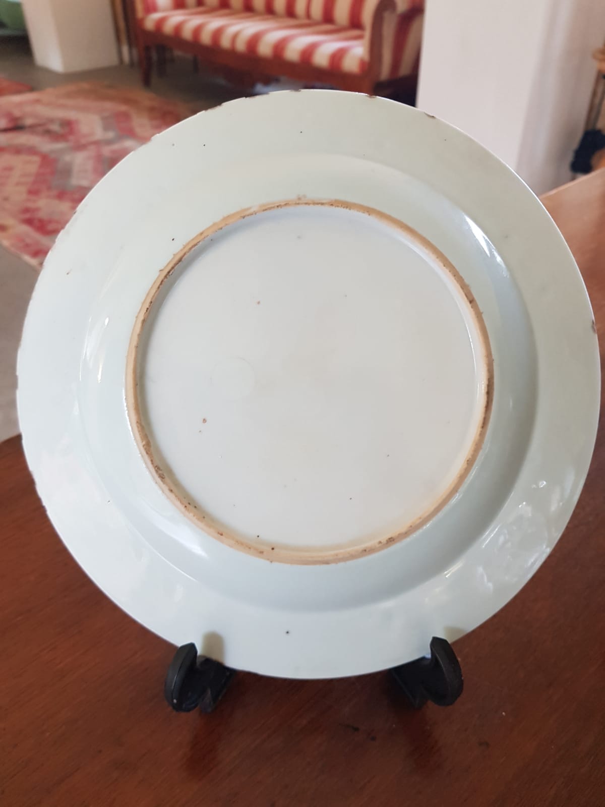 Glazed Imari Decorative Plate, Qing Dynasty, China 18th Century