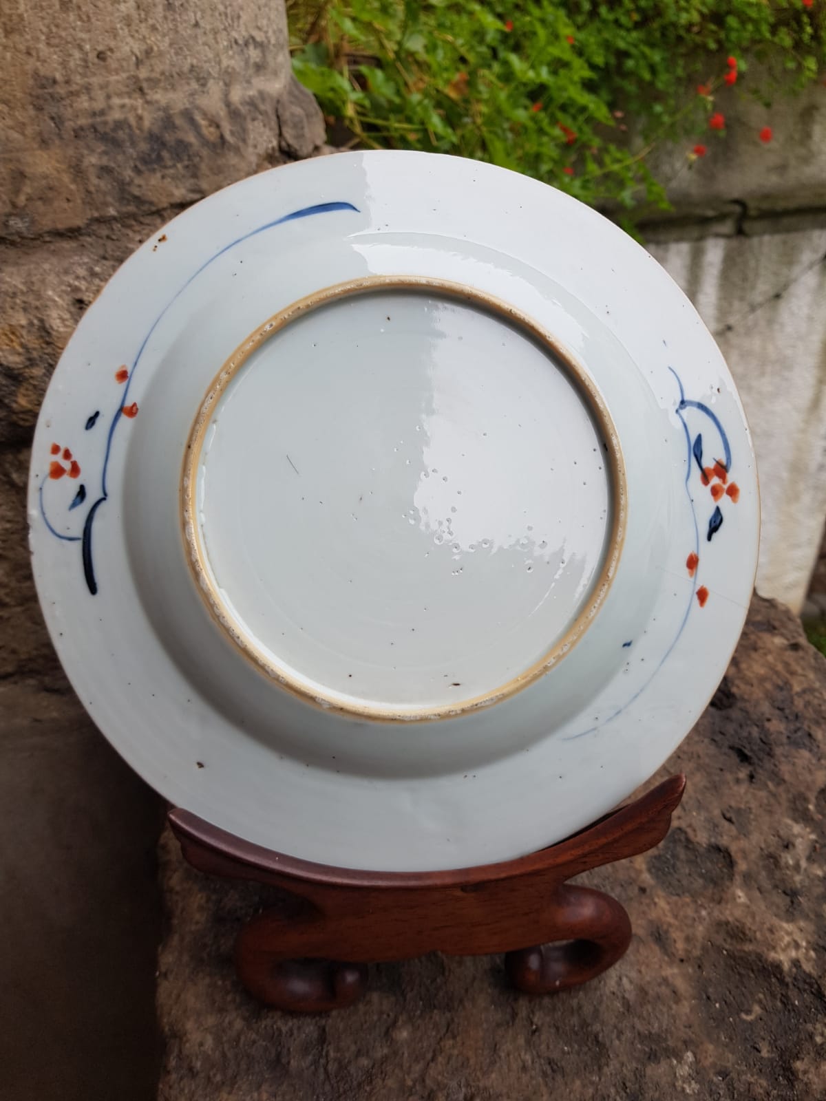 Imari Glazed Decorative Plate, Qing Dynasty, China 18th Century