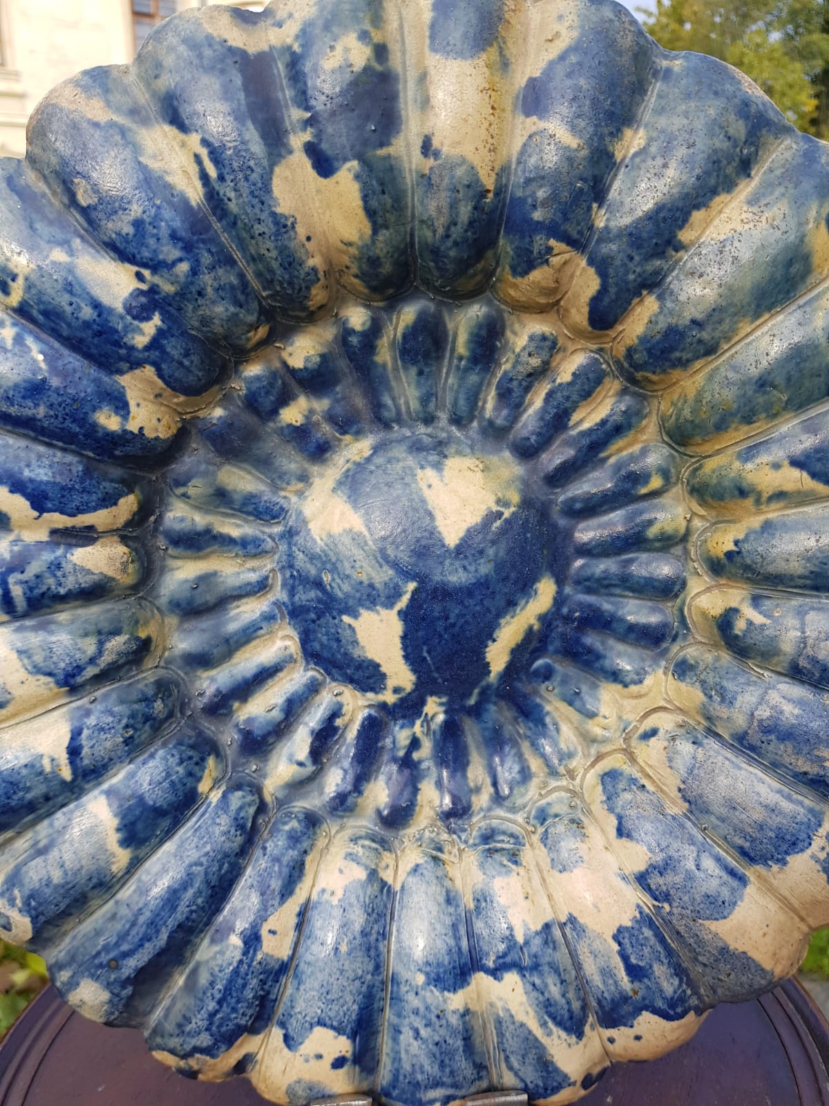 Large Ceramic Bowl/Plate Hedingham Castle Pottery, England, late 19th Century