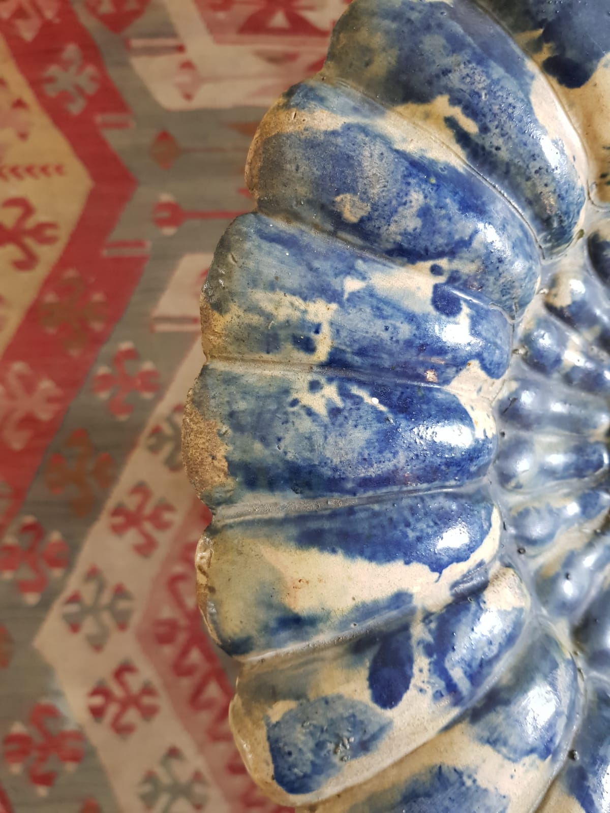 Large Ceramic Bowl/Plate Hedingham Castle Pottery, England, late 19th Century