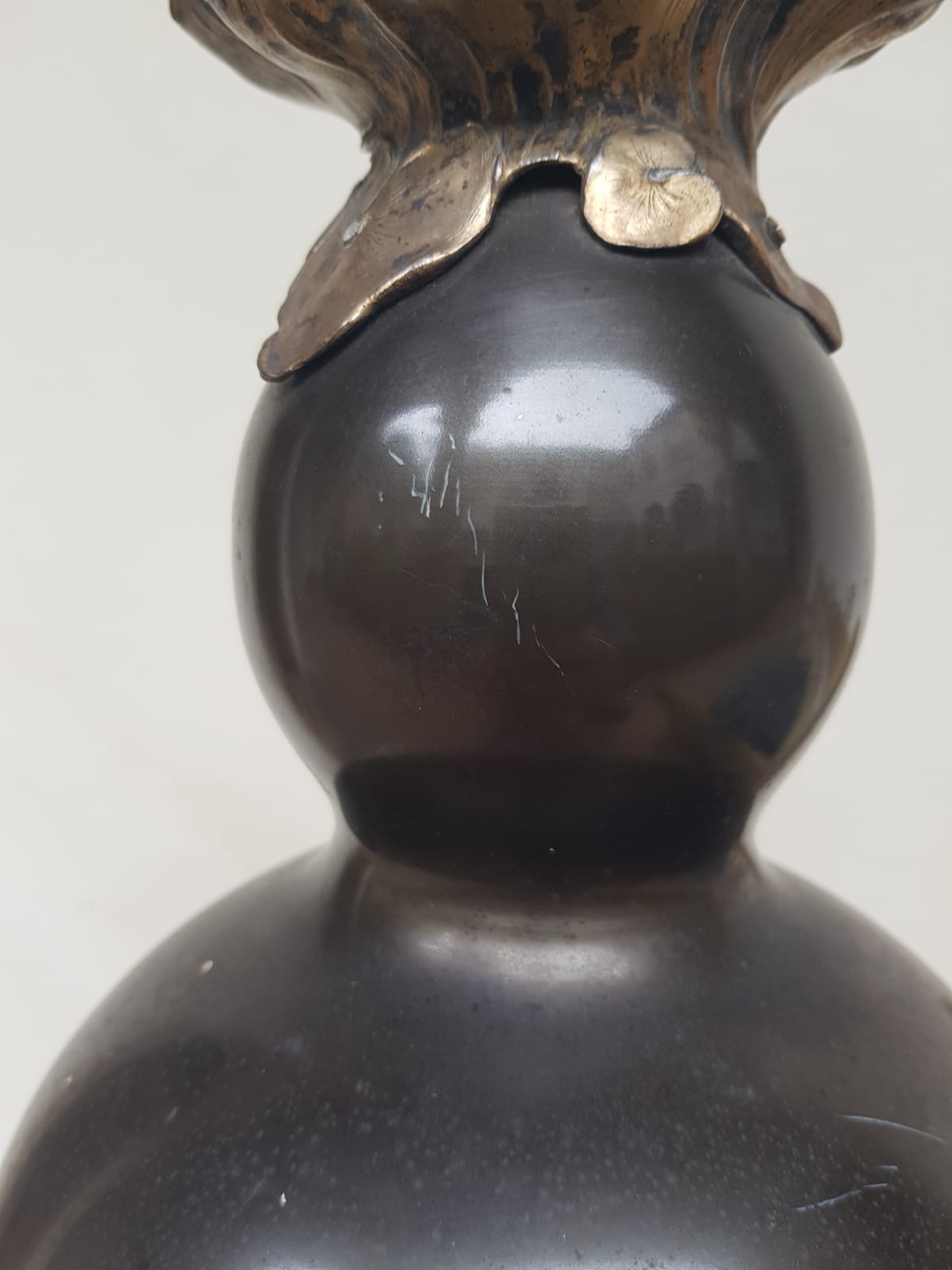 Bronze Japanese Vase, Meiji Period, cca 1900