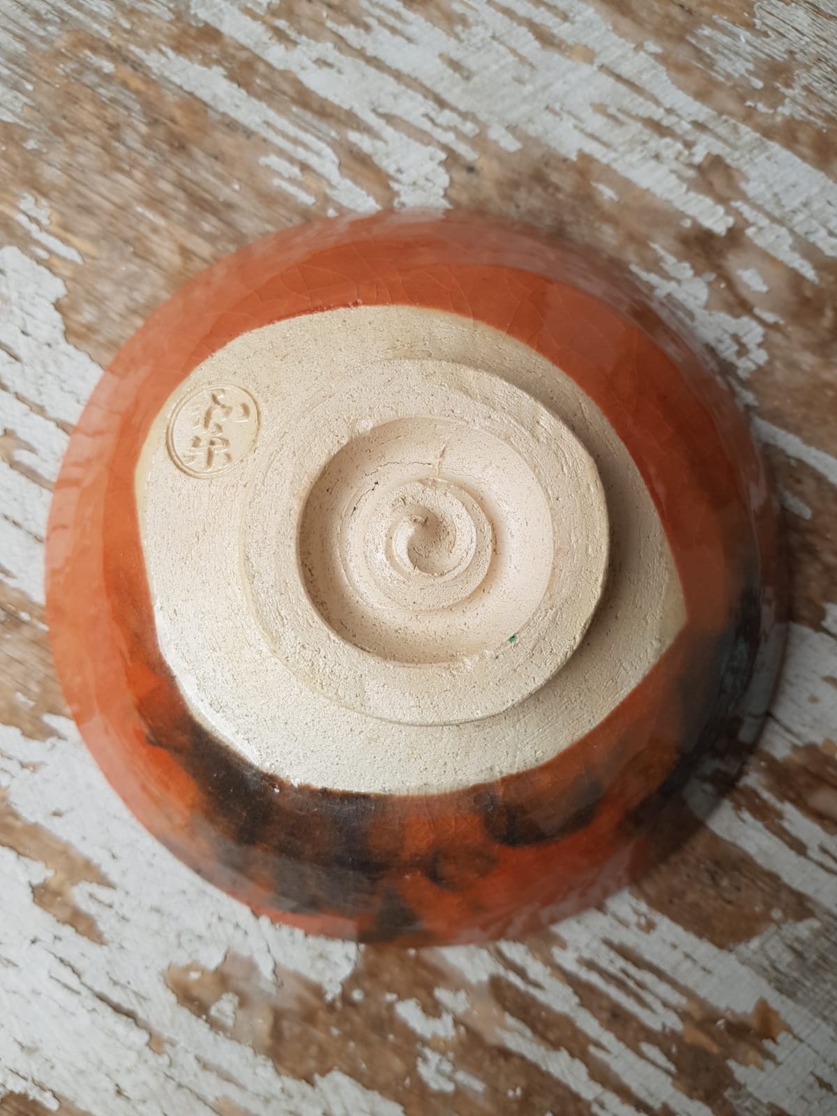 Glazed Ceramic Tea Bowl by Heian Waraku, Japan, Mid 20th Century