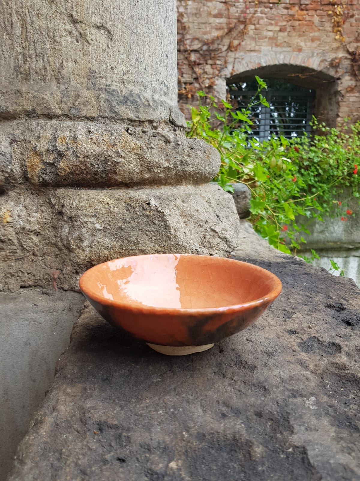 Glazed Ceramic Tea Bowl by Heian Waraku, Japan, Mid 20th Century