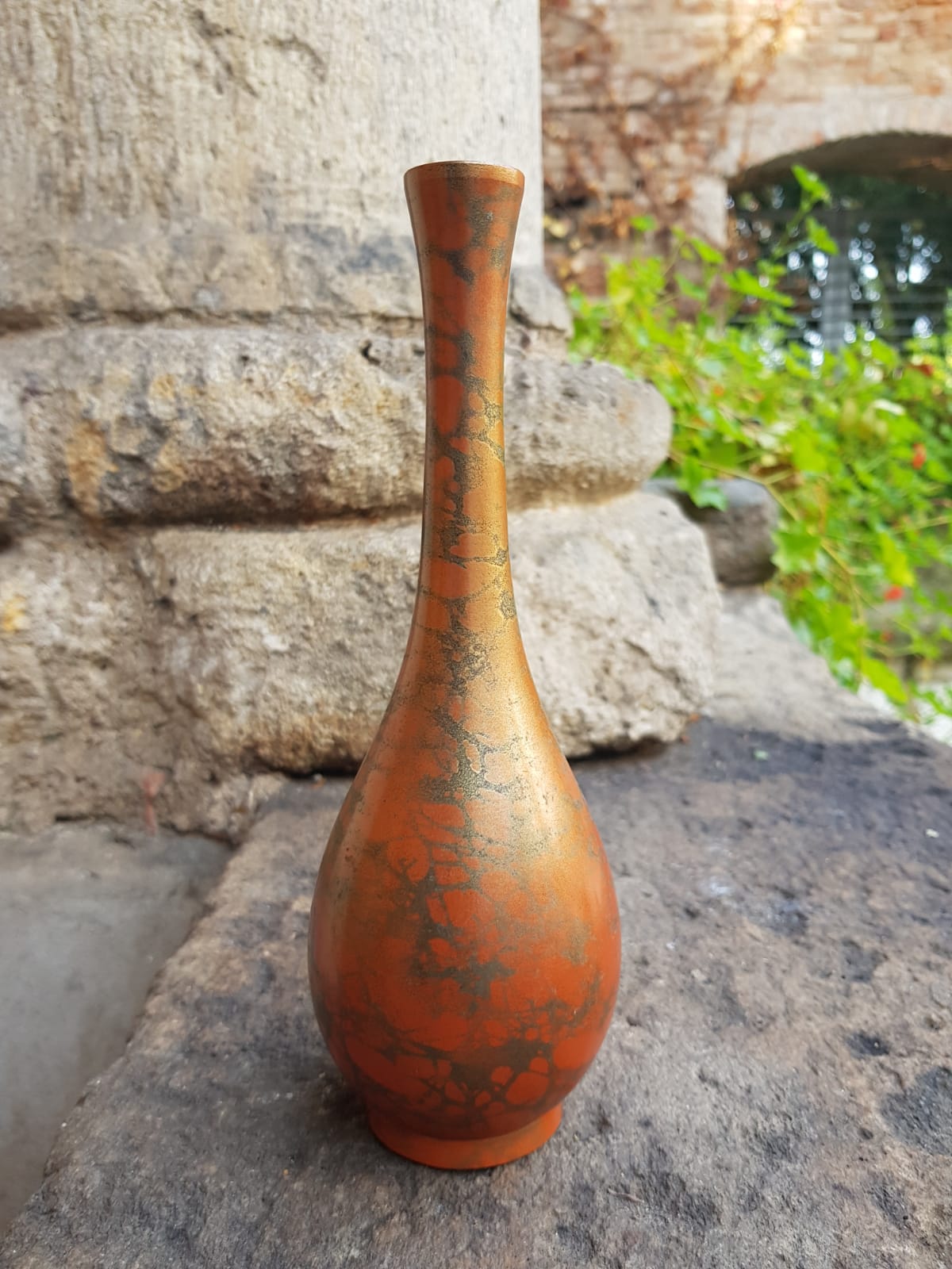 Vintage Japanese Murashido Patinated Vase, 20th Century