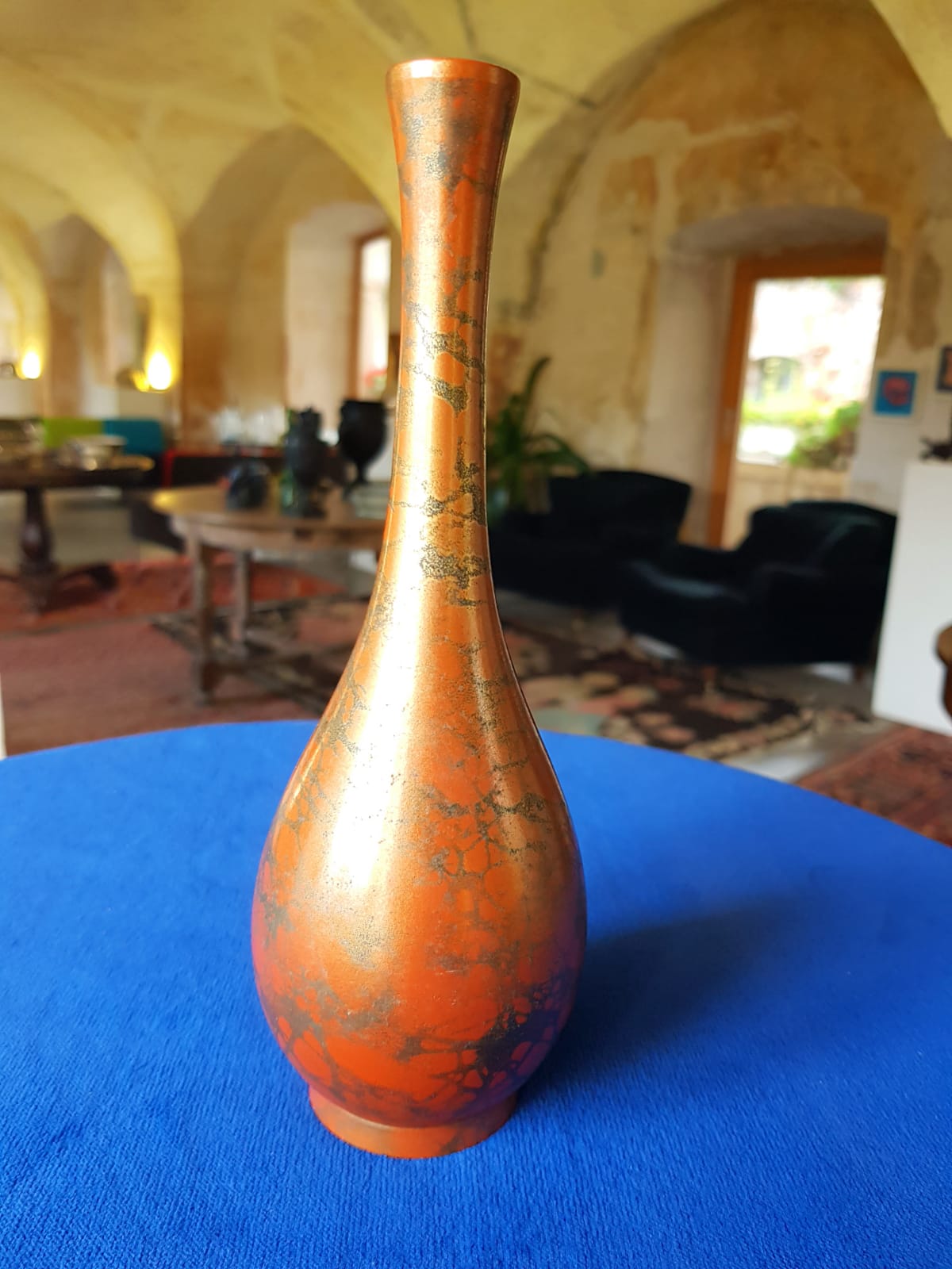 Vintage Japanese Murashido Patinated Vase, 20th Century